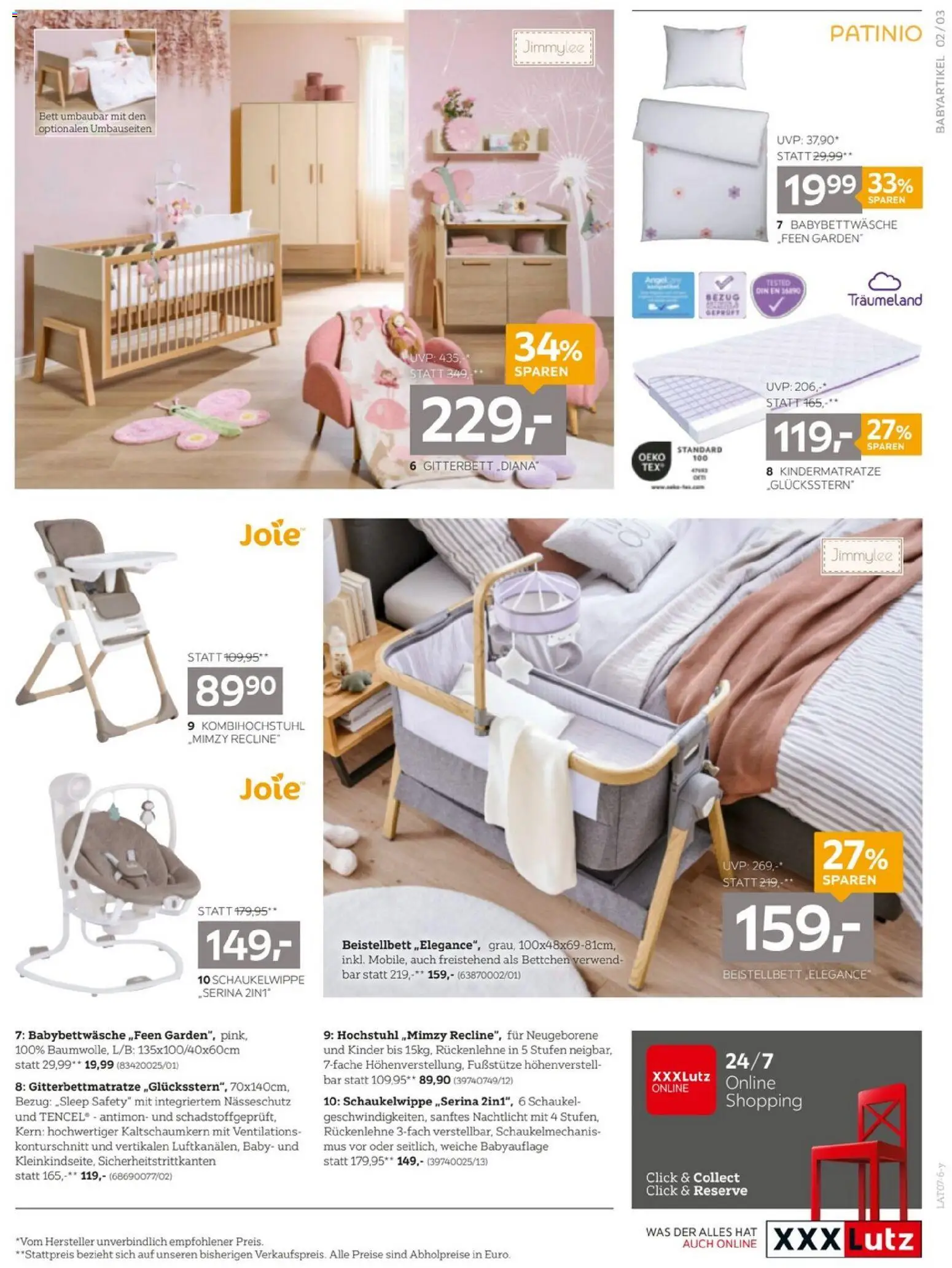 XXXLutz Kinderwagens gültig ab 07.07.2026 | Seite: 3 | Produkte: Bett