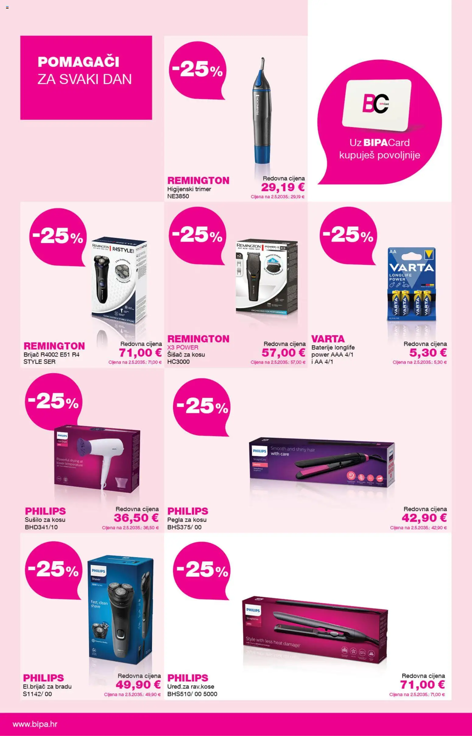 Bipa katalog | vrijedi od 01.09.2026 | Stranica: 10 | Proizvodi: Pegla, Pegla za kosu, Brijač, Baterije