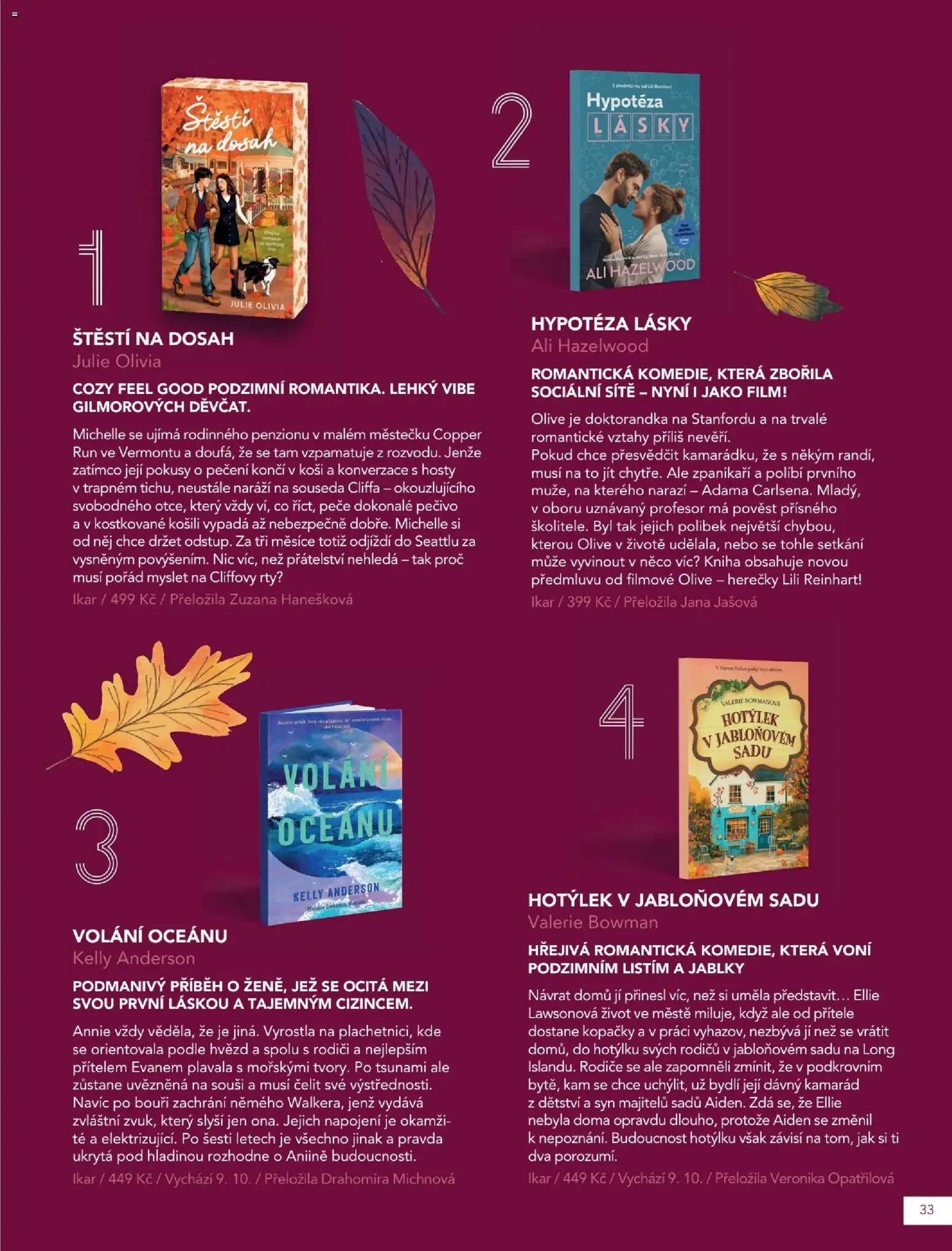 Knižní klub magazín od 01.10.2026 | Strana: 33 | Produkty: Kniha, Pečivo