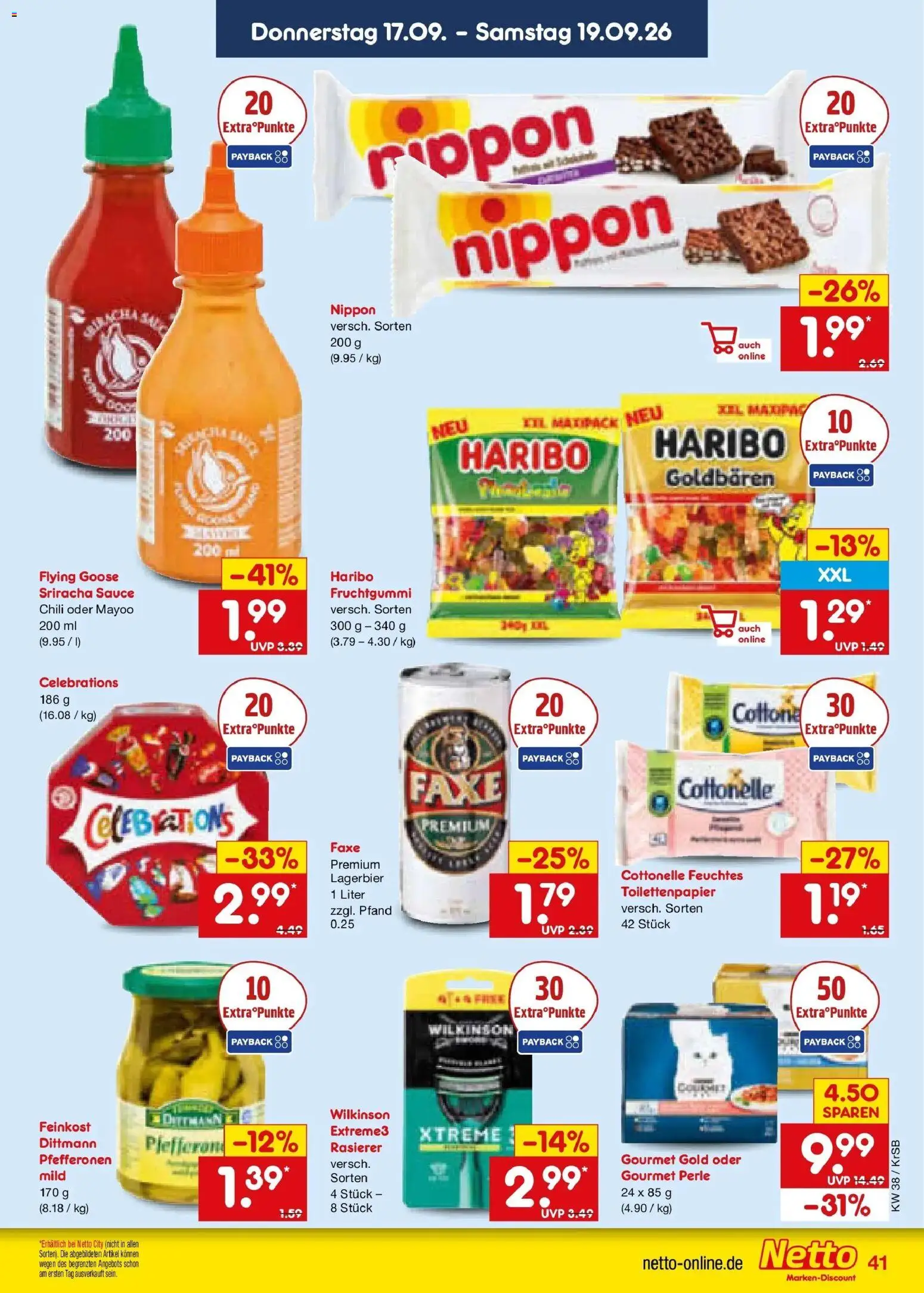 Netto Marken-Discount Prospekt Baesweiler – gültig ab 14.09.2026 | Seite: 55 | Produkte: Rasierer, Haribo, Celebrations, Chili