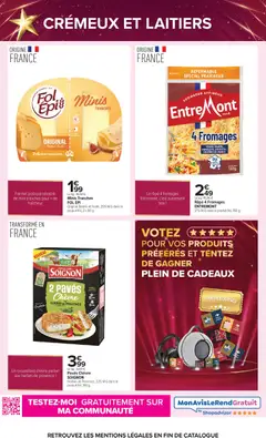 Carrefour - Prévisualisation de Carrefour Le grand prix de l'innovation 2026 valide à partir de 01/10/2026 | Page: 44 | Produits: Poids, Râpe, Gruyère, Lait