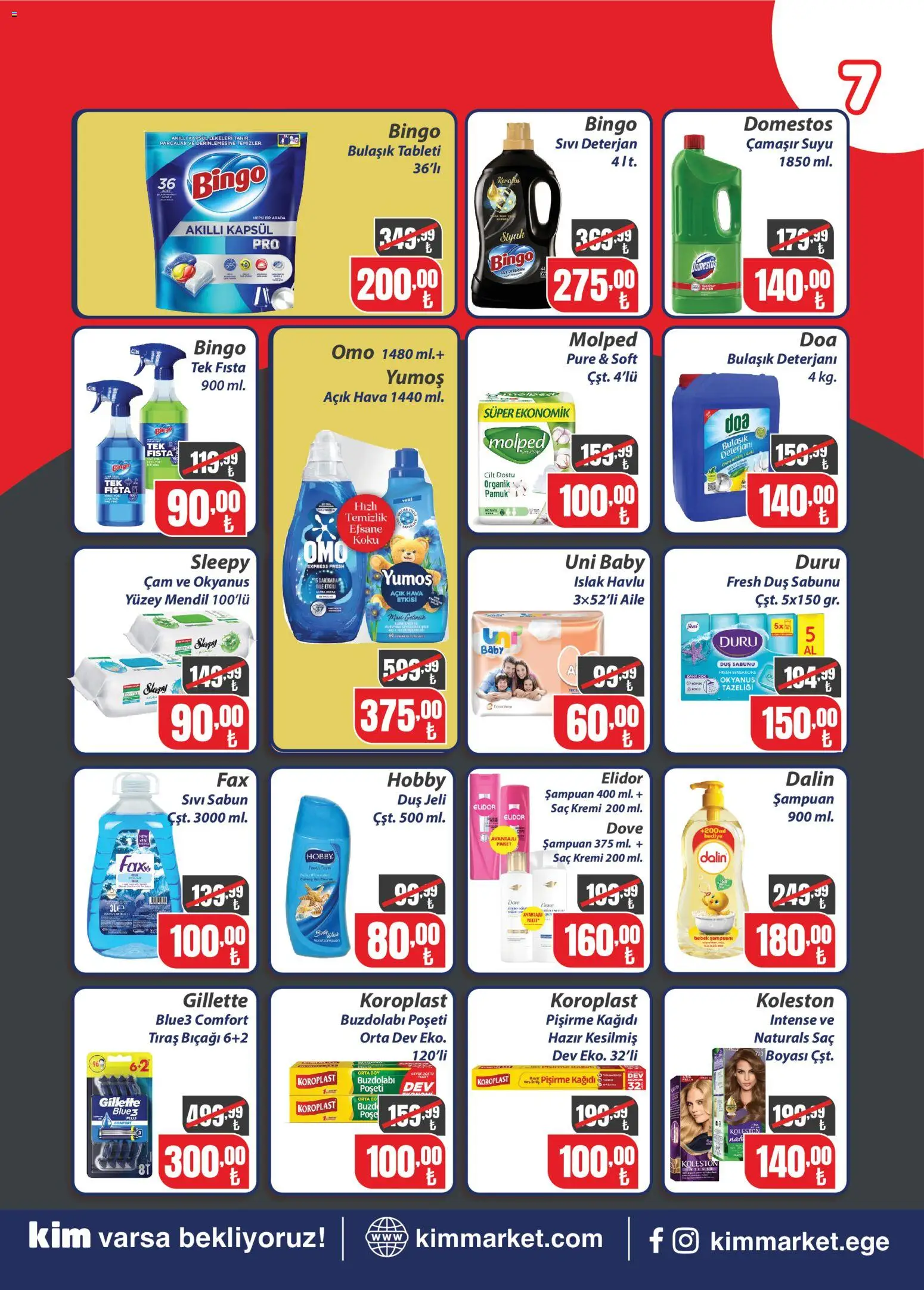 Kim Market Katalog - 09 Eylül 2026 tarihinden itibaren geçerlidir | Sayfa: 7 | Ürünler: Duş, Şampuan, Deterjan, Koku