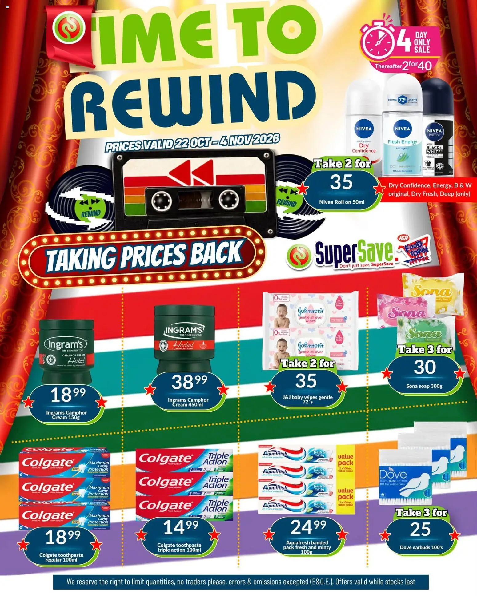 New Super Save catalogue – valid from 22/10/2026 | Page: 32 | Products: Earbuds, Cream, Soap, Cotton buds
