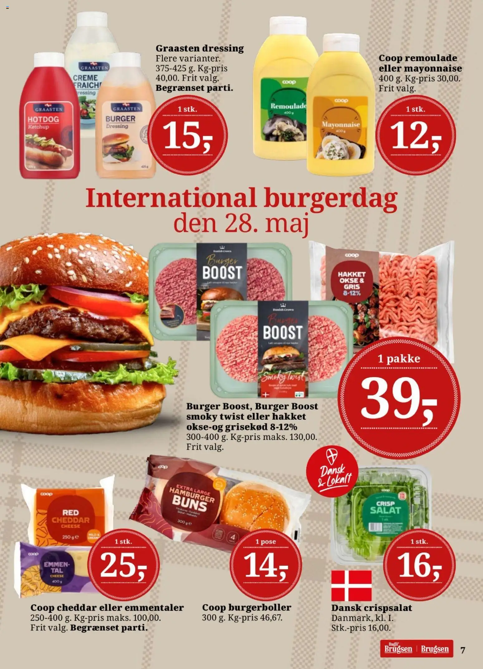 Dagli'Brugsen tilbudsavis – gyldig fra 22.05.2026 | Side: 8 | Produkter: Ketchup, Salat, Remoulade, Burgerboller