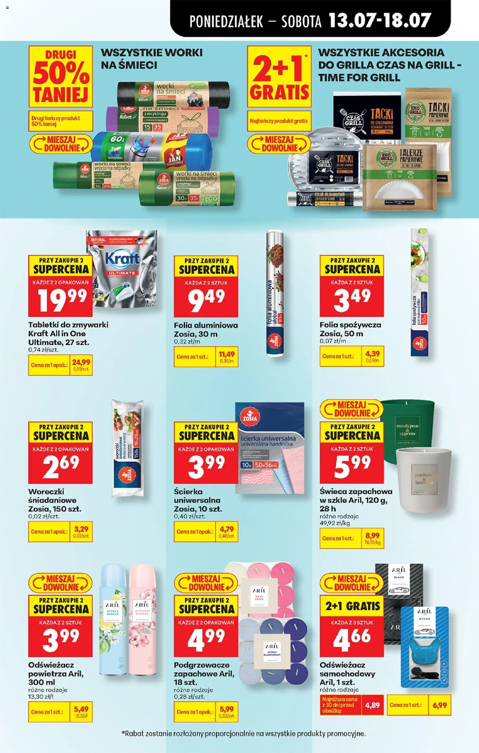 Biedronka gazetka od poniedziałku od 13.07.2026 | Strona: 81 | Produkty: Odświeżacz, Grill, Talerze, Aril odświeżacz