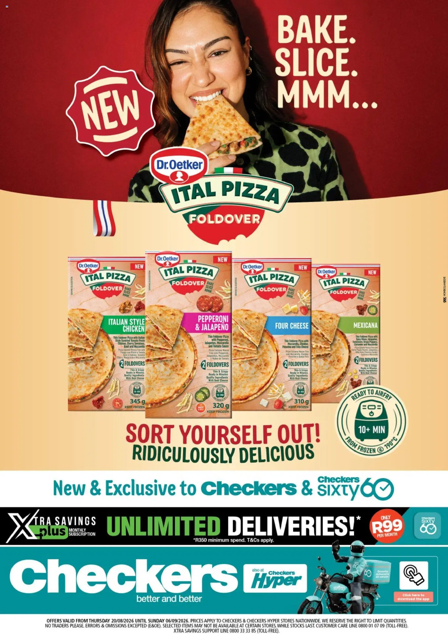New Checkers catalogue – valid from 20/08/2026 | Page: 1 | Products: Pesto, Ingredients, Cheese, Chicken