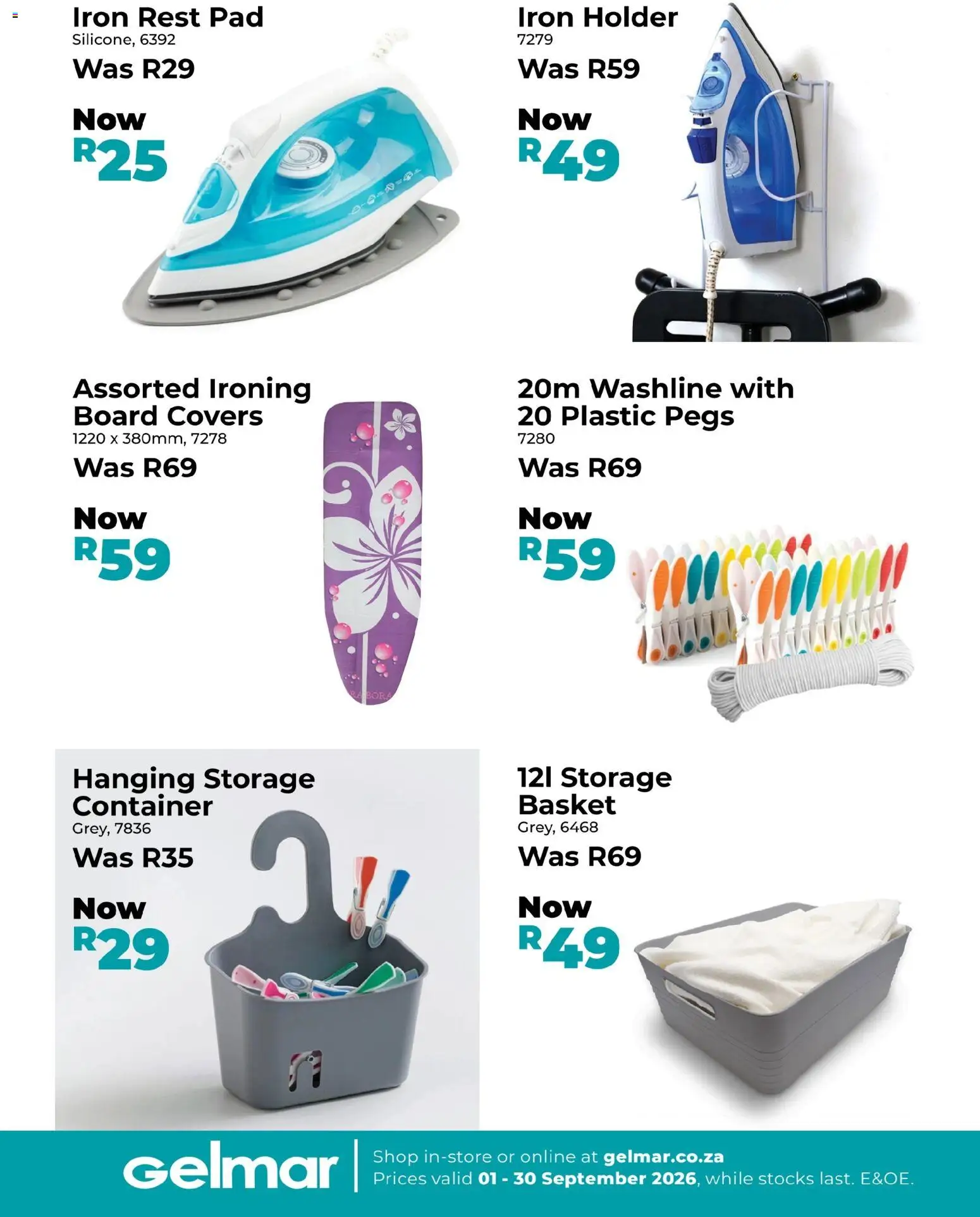 New Gelmar catalogue – valid from 01/09/2026 | Page: 8 | Products: Iron, Basket