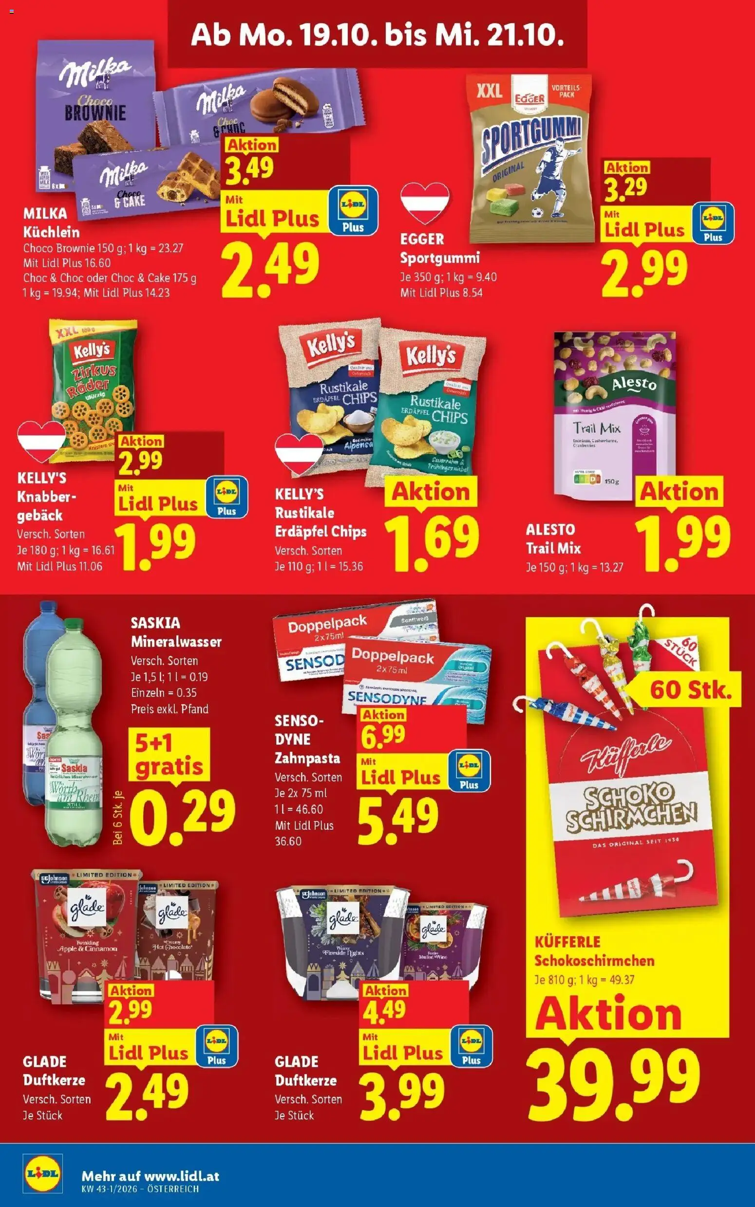 Lidl Flugblatt - Fohnsdorf ab 11.10.2026 - Angebote ab donnerstag | Seite: 47 | Produkte: Mineralwasser, Gebäck, Zahnpasta, Sauerrahm