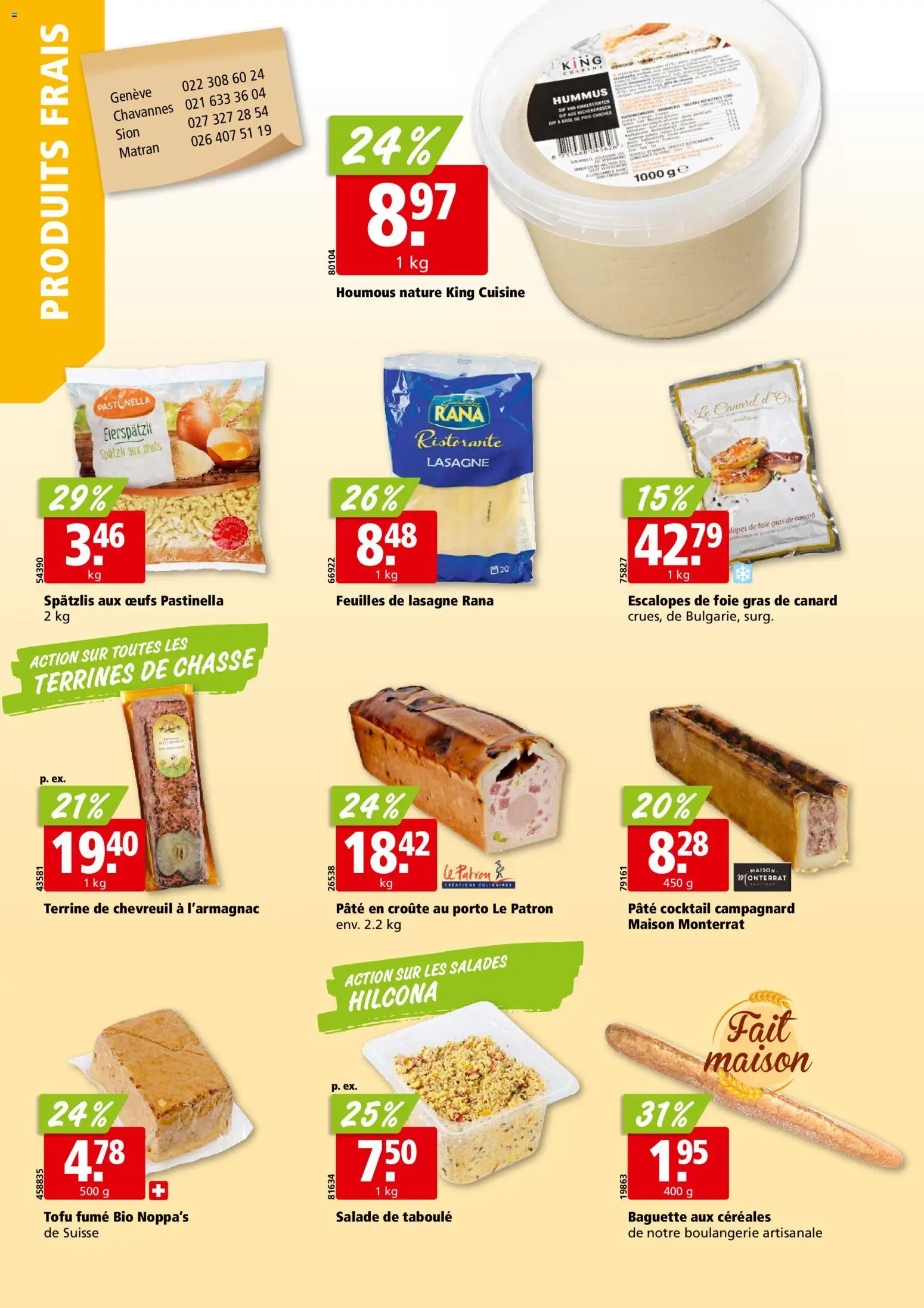 Aligro aktionen Chavannes, Matran, Genève, Sion – gültig ab 05.10.2026 | Seite: 12 | Produkte: Baguette, Tofu