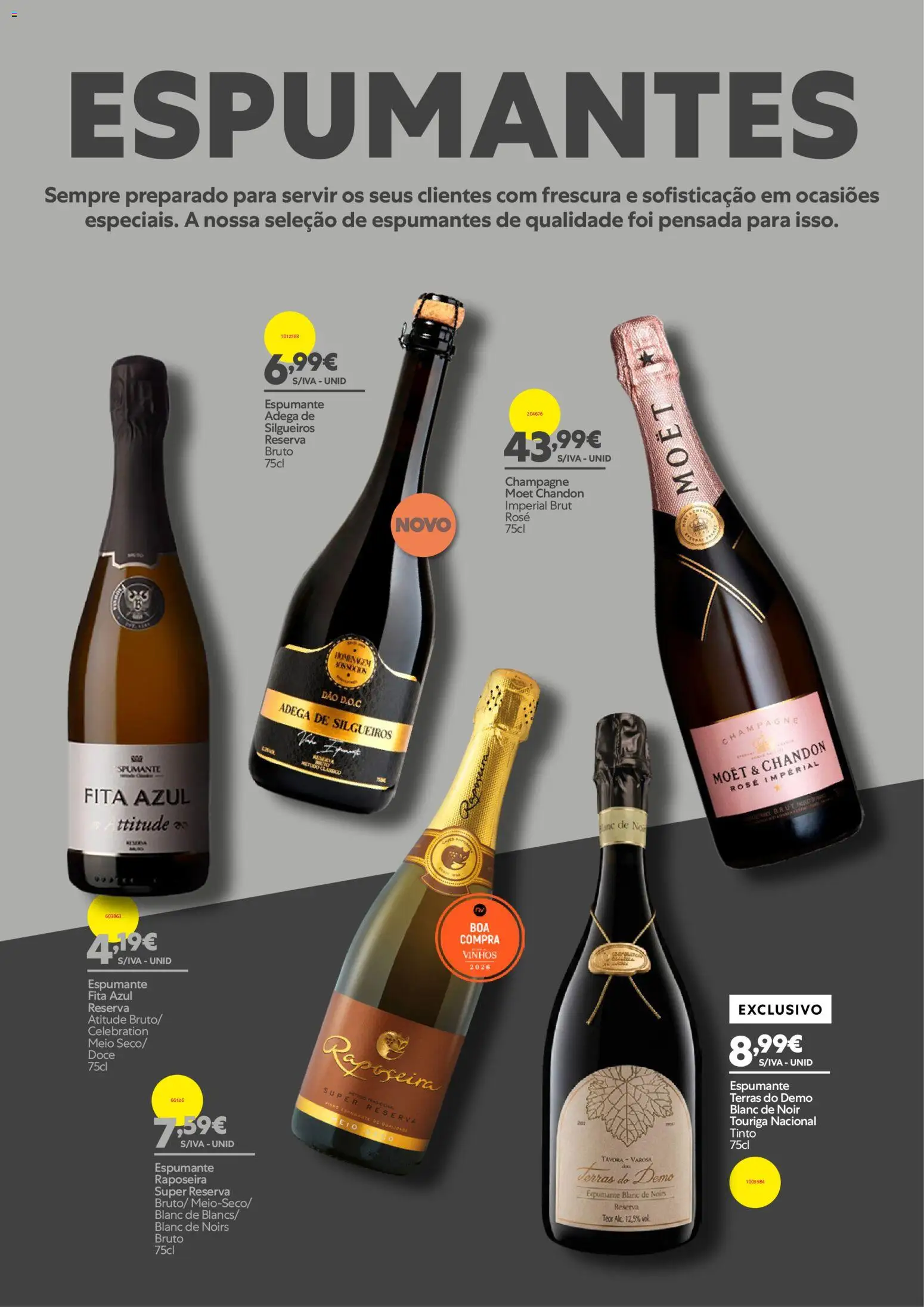 Recheio - Novo Catálogo de Vinhos │ válido de 03/09/2026 | Página: 46 | Produtos: Espumante, Champagne, Champagne Moët