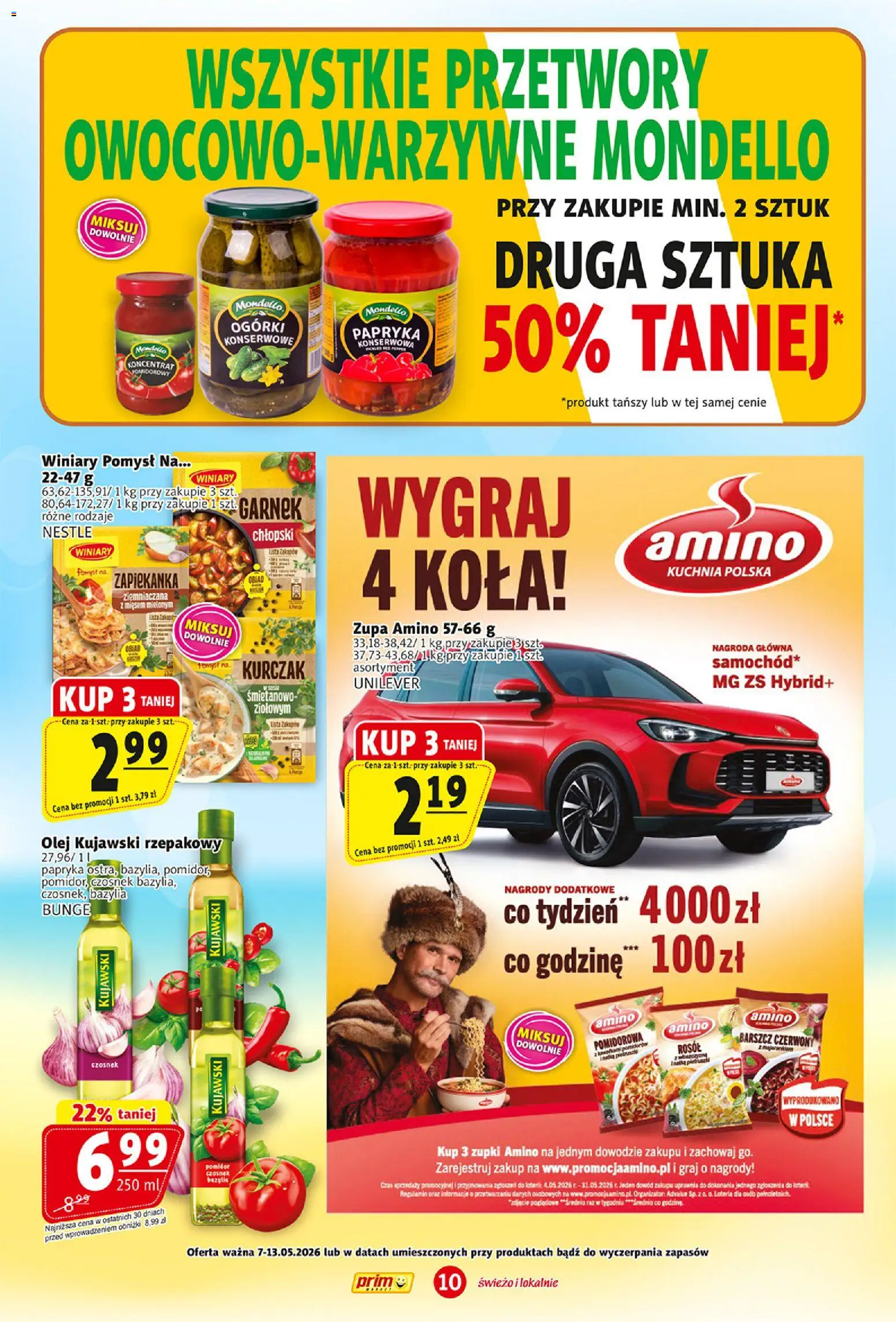 Prim Market gazetka od 07.05.2026 | Strona: 10 | Produkty: Czosnek, Kurczak, Olej kujawski, Olej