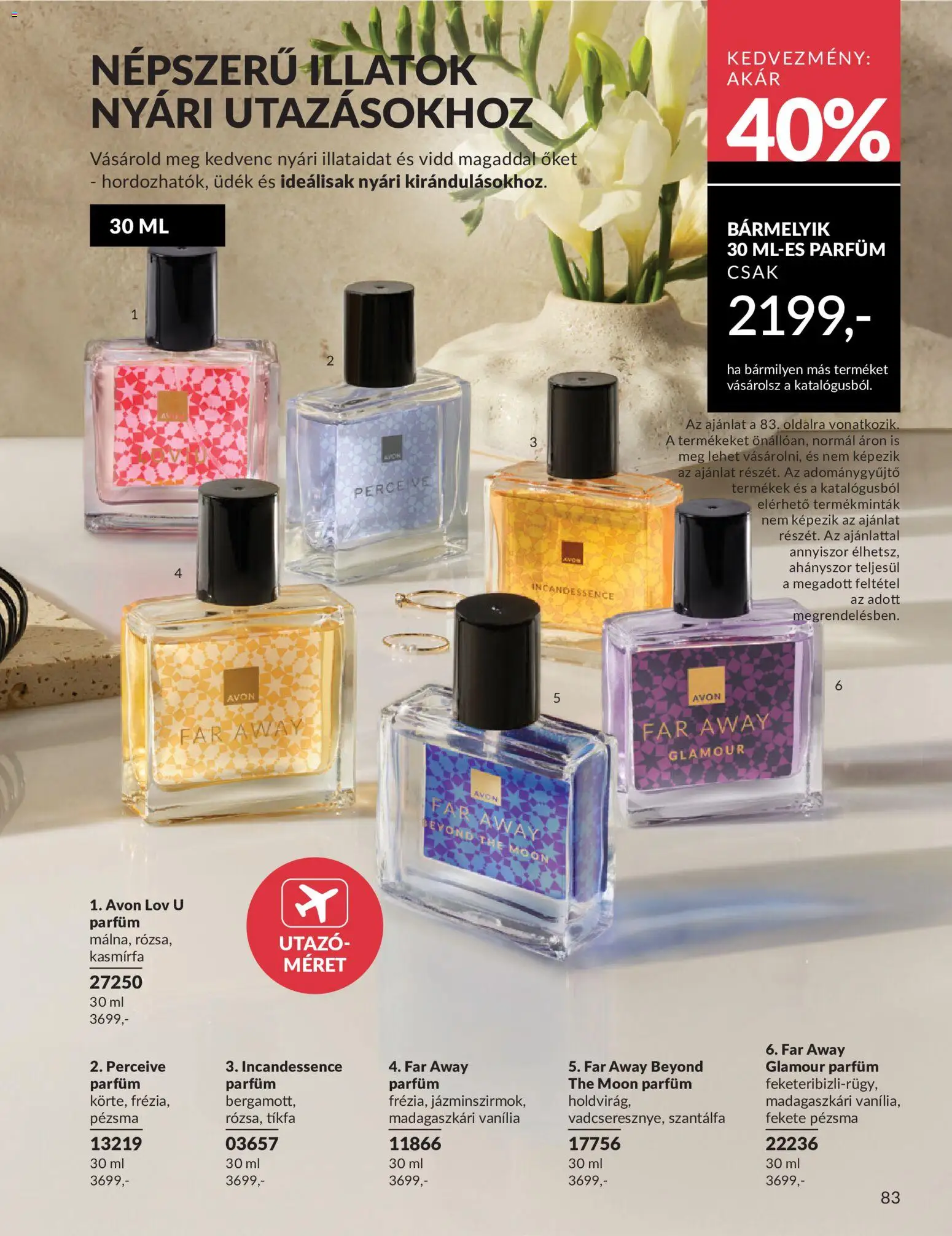Avon akciós ujság - amely érvényes a következő dátumtól: 01.06.2026 | Oldal: 109 | Termékek: Parfüm