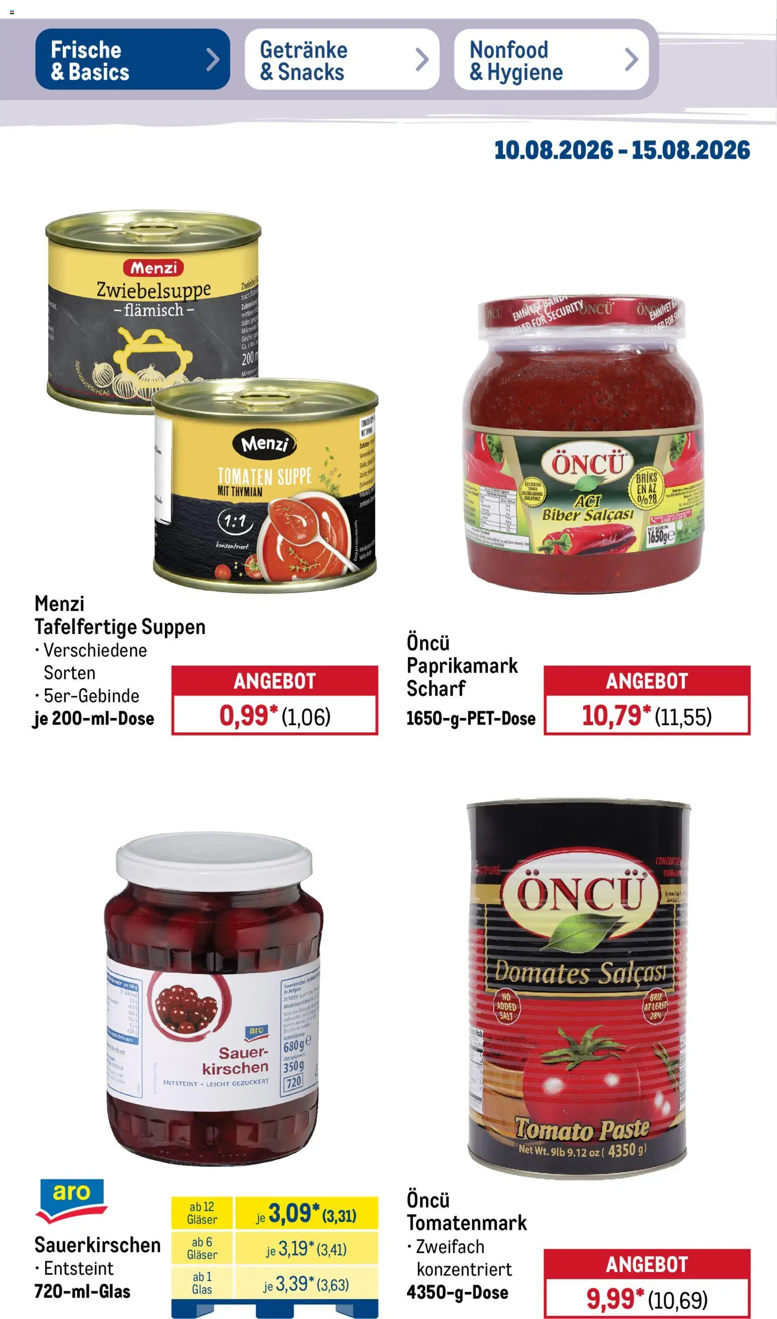 Metro Prospekt – gültig ab 10.08.2026 | Seite: 18 | Produkte: Tomaten, Kirschen