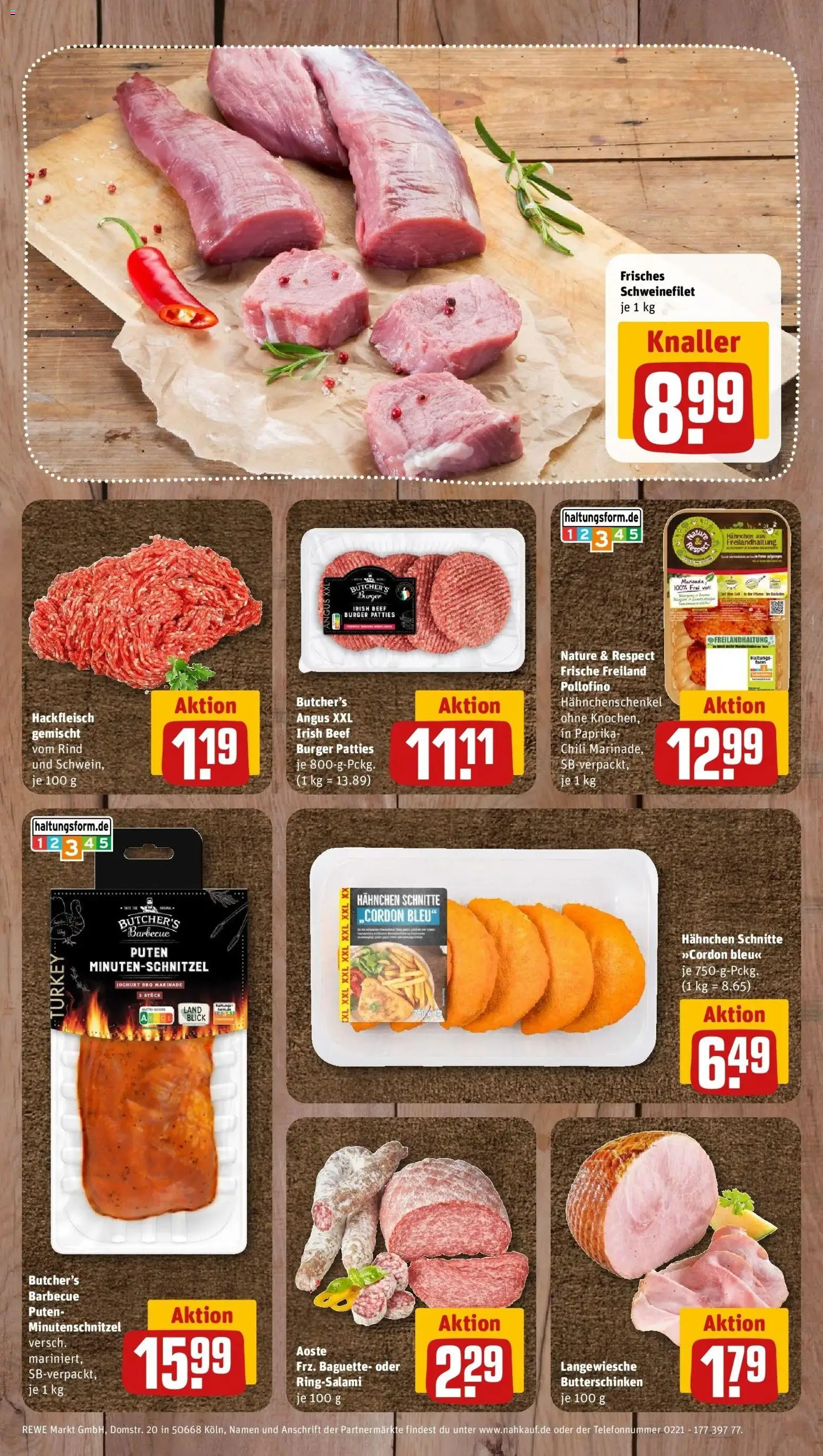 REWE Prospekt ab 24.08.2026 zum Blättern » Angebote | Seite: 10 | Produkte: Hahnchenschenkel, Joghurt, Paprika, Hackfleisch