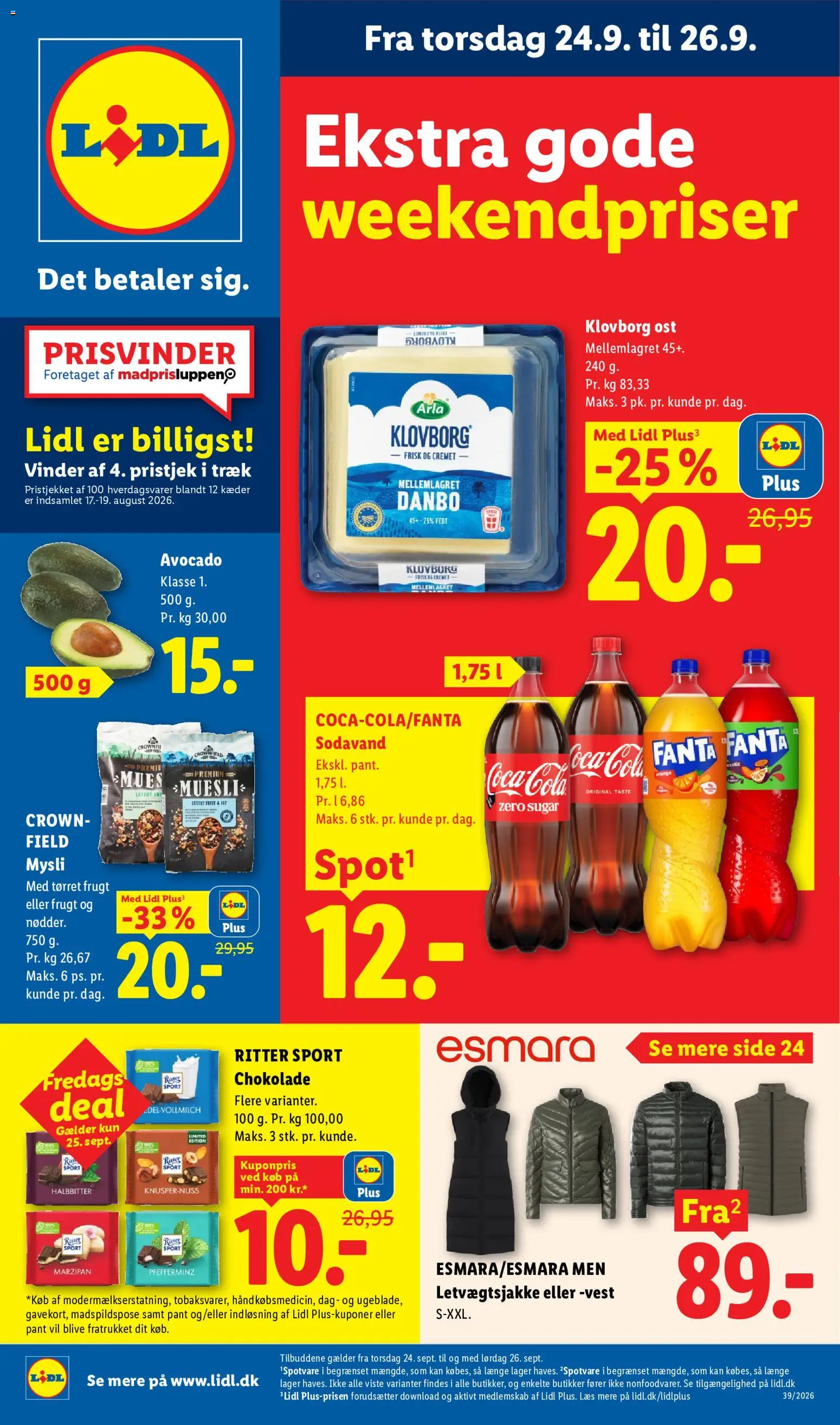 Lidl tilbudsavis – gyldig fra 20/09/2026 | Side: 41 | Produkter: Ost, Avocado, Fanta, Vest