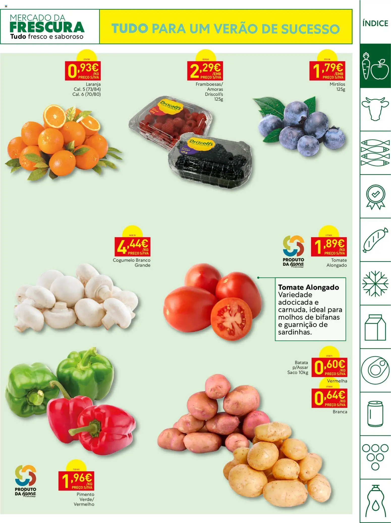 Recheio - Horeca Bons Negócios Madeira │ válido de 09.06.2026 | Página: 3 | Produtos: Batata, Tomate, Mirtilos, Amoras
