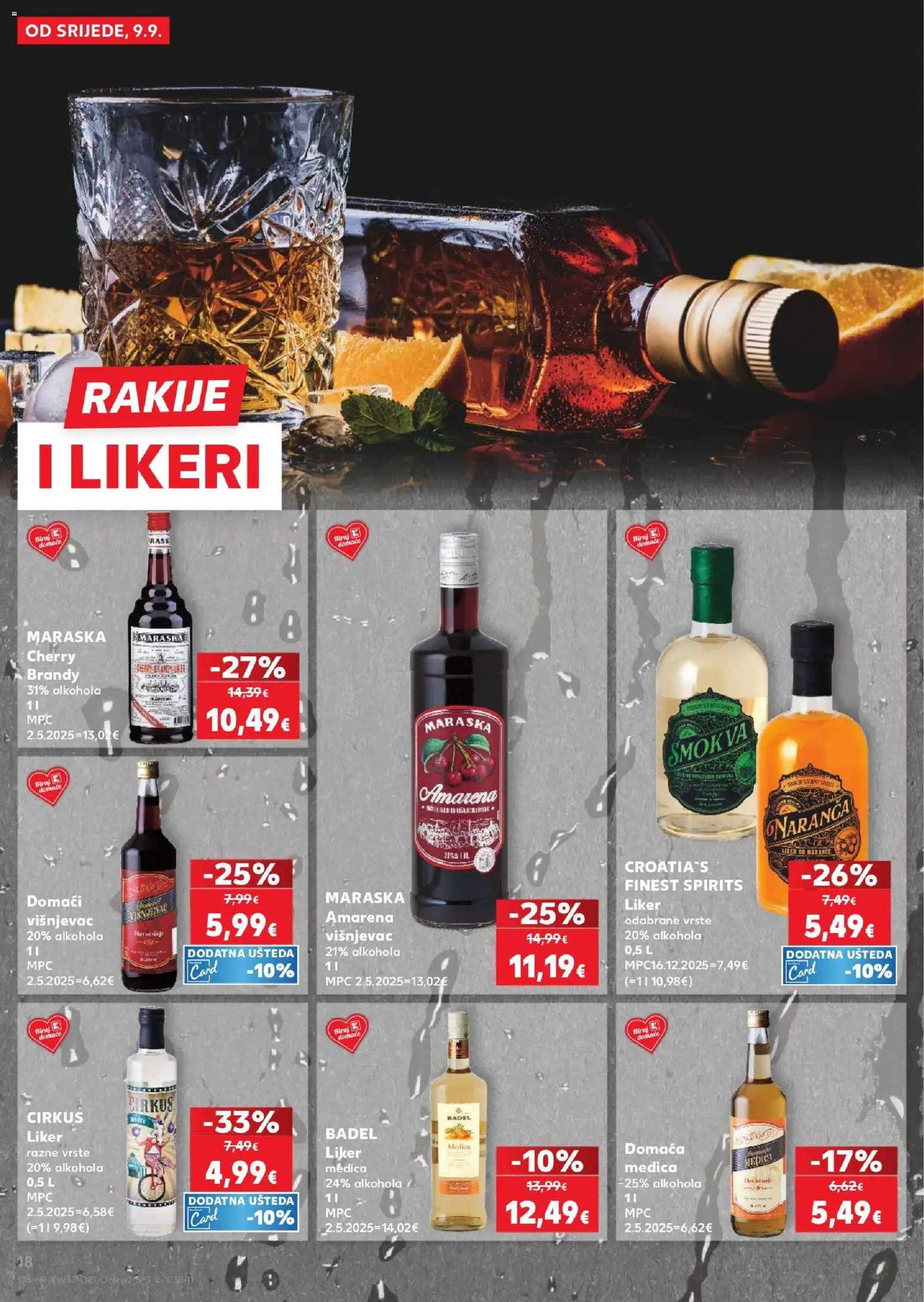 Kaufland katalog | vrijedi od 09.09.2026 | Stranica: 18 | Proizvodi: Liker, Badel