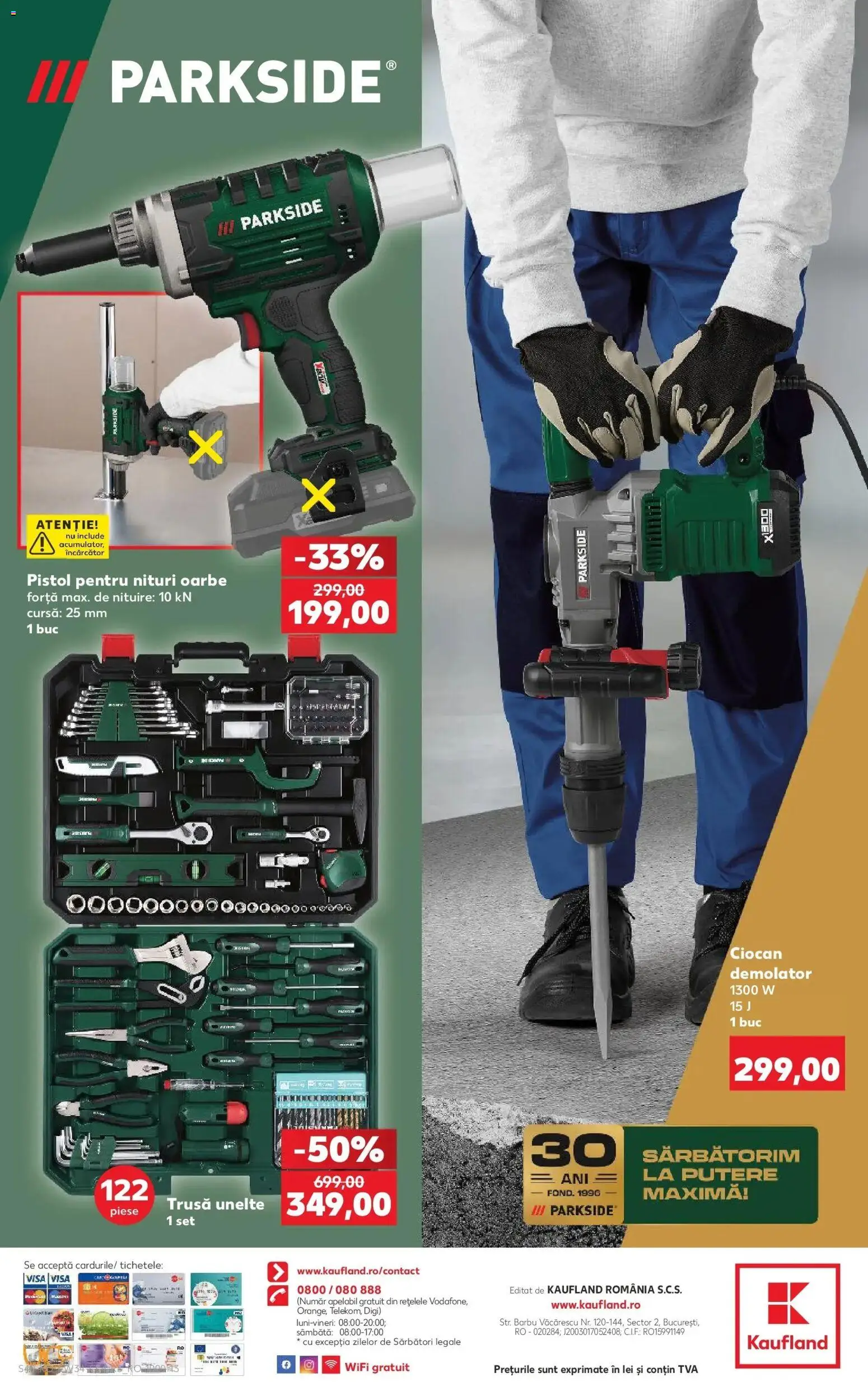 Kaufland Viseu de Sus 19.08.2026 - Revista si Oferta | Pagină: 40 | Produse: Încărcător, Parkside