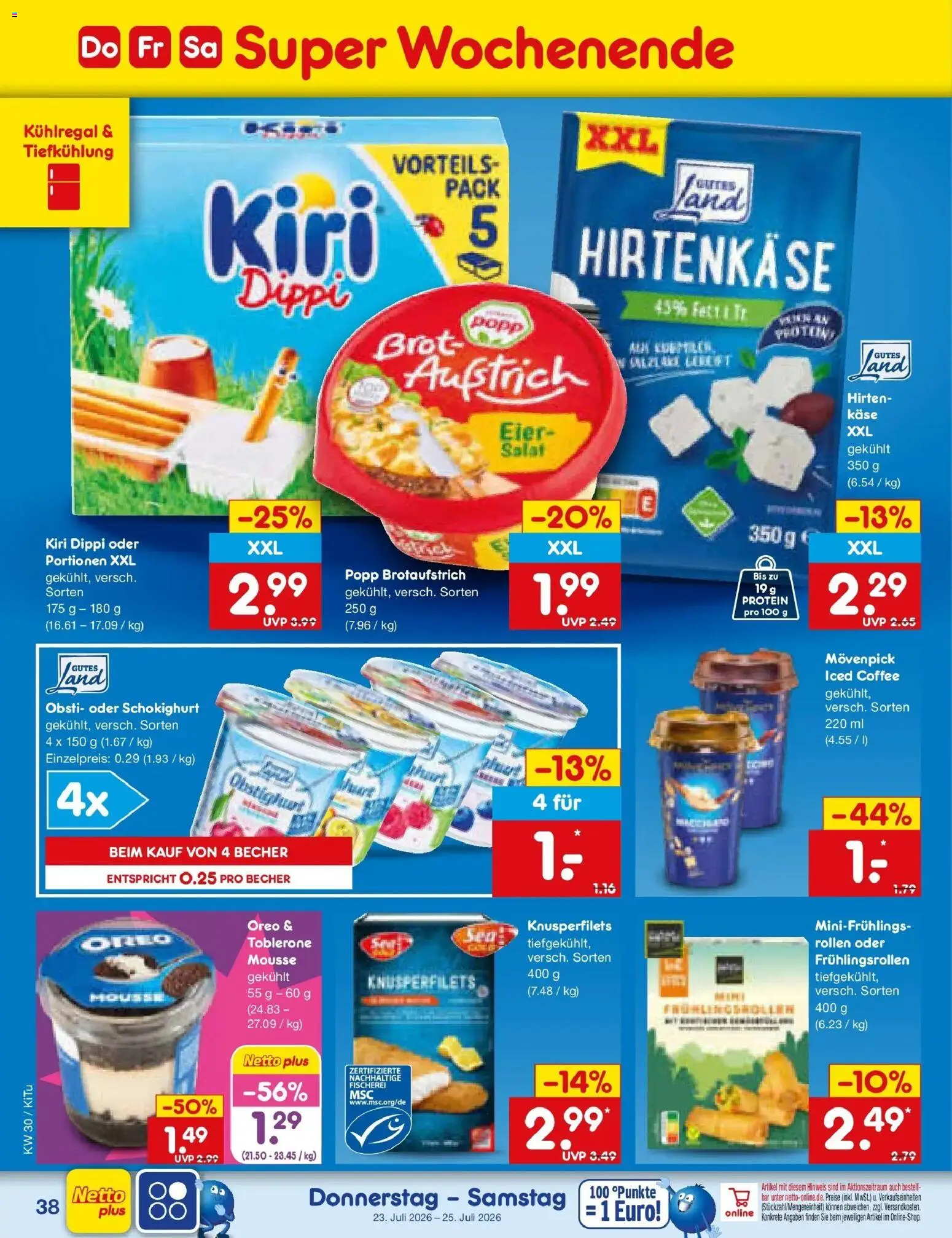 Netto Marken-Discount Prospekt Mistelbach – gültig ab 20.07.2026 | Seite: 62 | Produkte: Käse, Eier, Brot, Salat