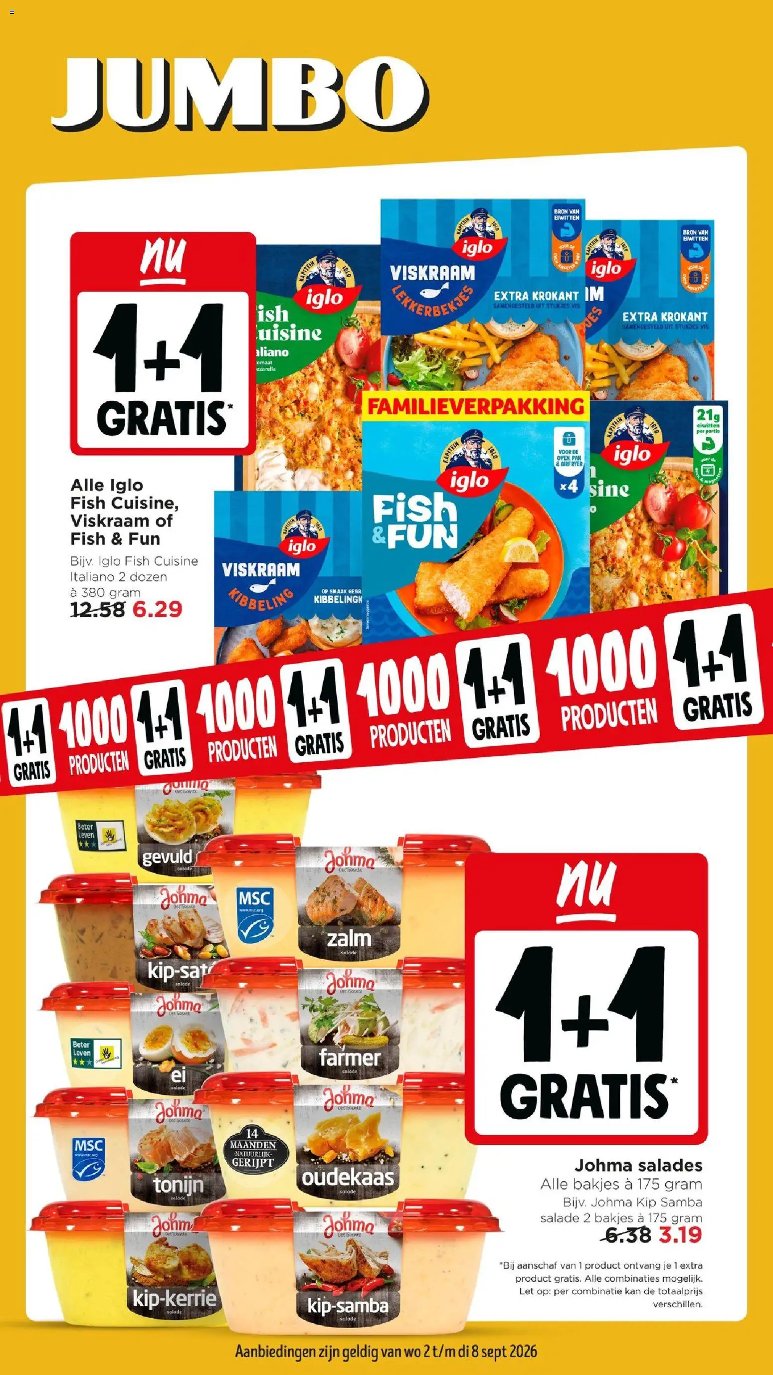 {H1} | Pagina: 1 | Producten: Pan, Zalm, Salade, Salades