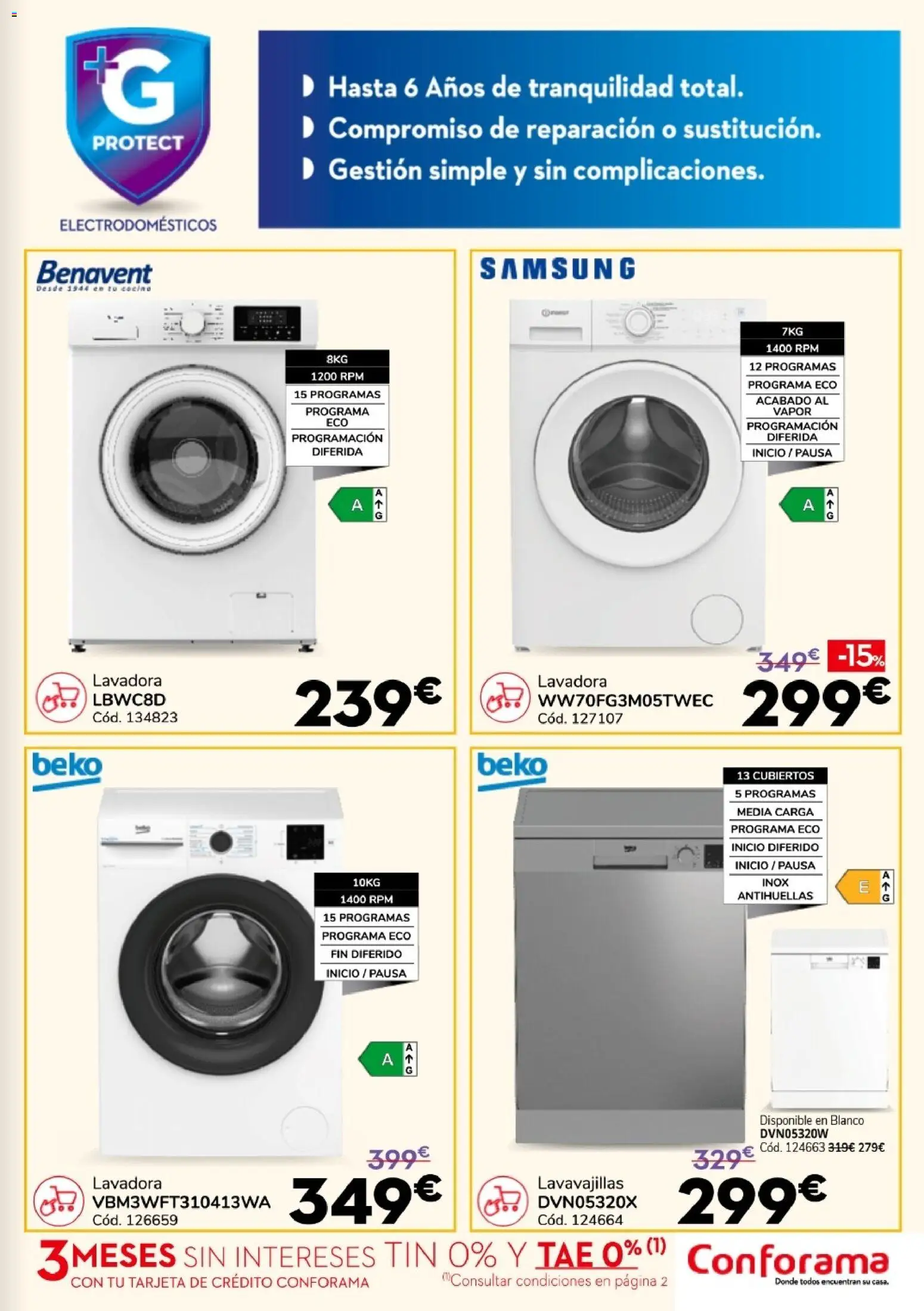 Conforama Super Quincena │ válido desde el 13/08/2026 | Página: 15 | Productos: Lavadora, Cocina, Lavavajillas
