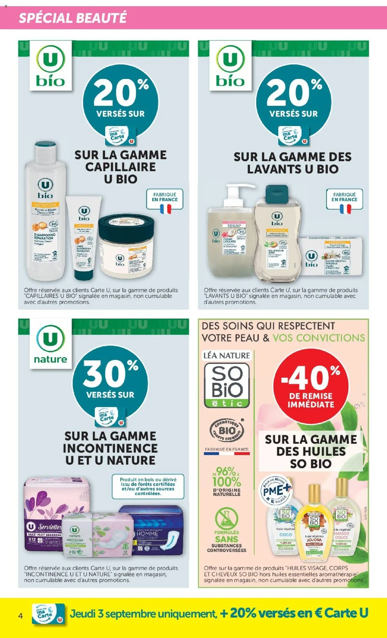 {H1} | Page: 4 | Produits: Amande, Shampooing, Savon, Gel douche