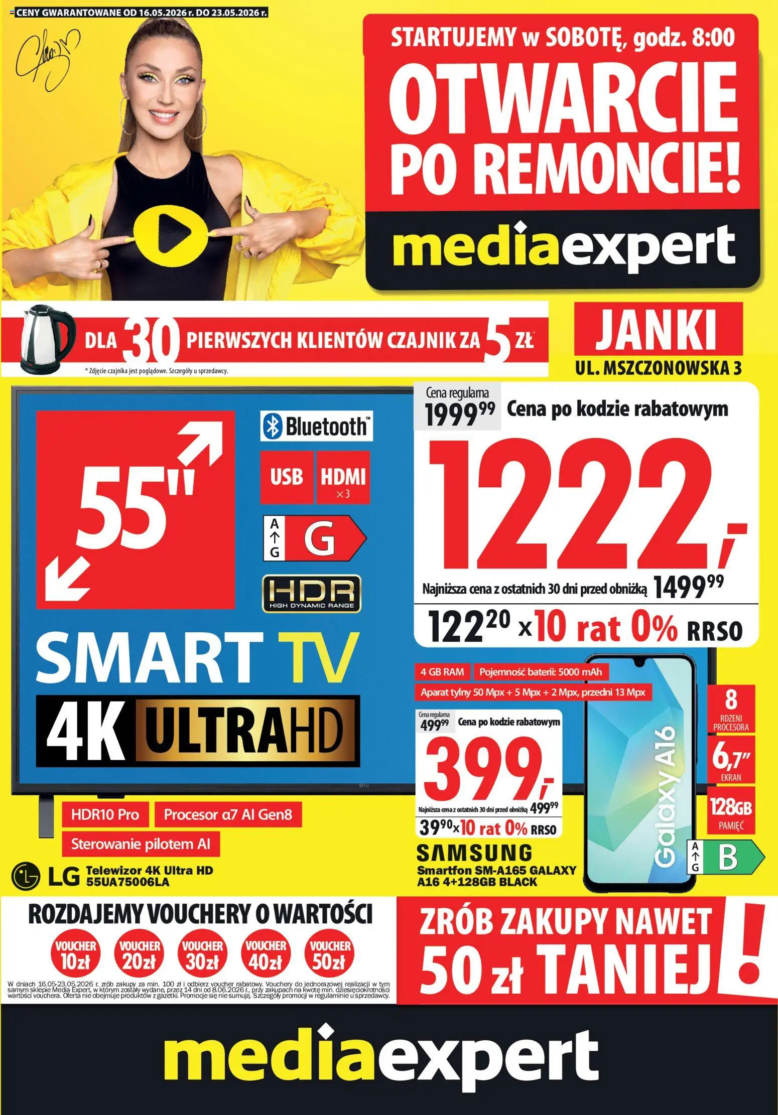 Mediaexpert promocje - Otwarcie po remoncie Janki od 16.05.2026 | Strona: 1