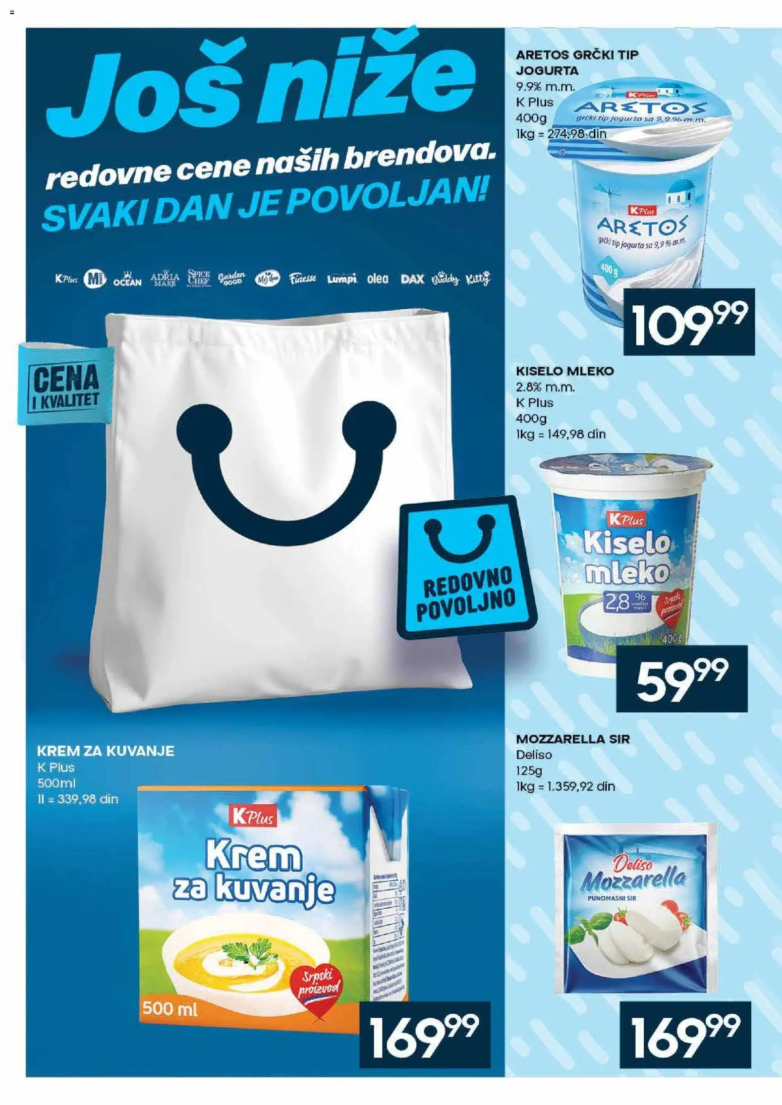 Idea katalog - važi od 31.08.2026 | Strana: 26 | Proizvode: Kiselo mleko, Sir, Mozzarella, Krem