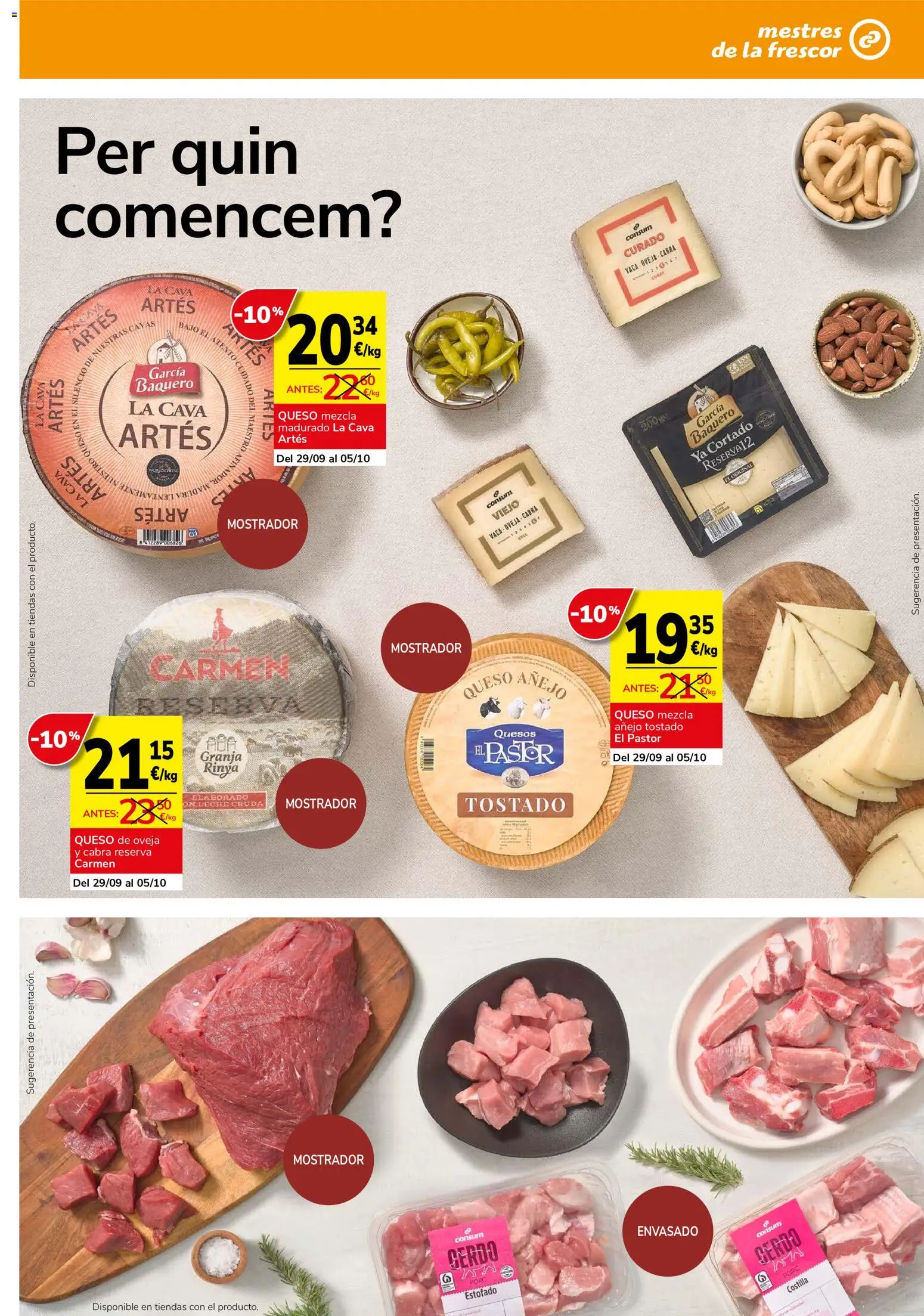 Consum folleto │ válido desde el 24/09/2026 | Página: 17 | Productos: Queso de oveja, Queso