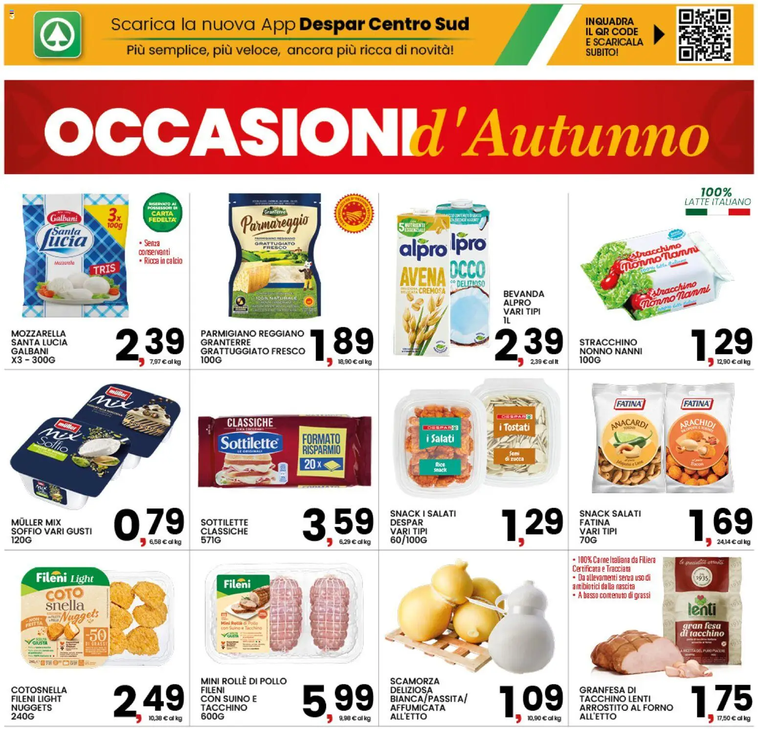 Volantino Interspar del 01/10/2026 | Pagina: 3 | Prodotti: Anacardi, Zucca, Tonno, Arachidi