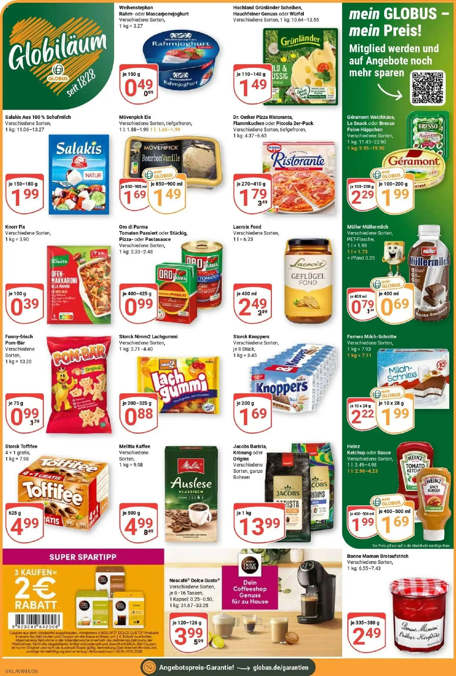 Globus Prospekt Völklingen (ab 05.10.2026) » Angebote online | Seite: 4 | Produkte: Tomaten, Bonne maman, Eis, Ferrero milchschnitte
