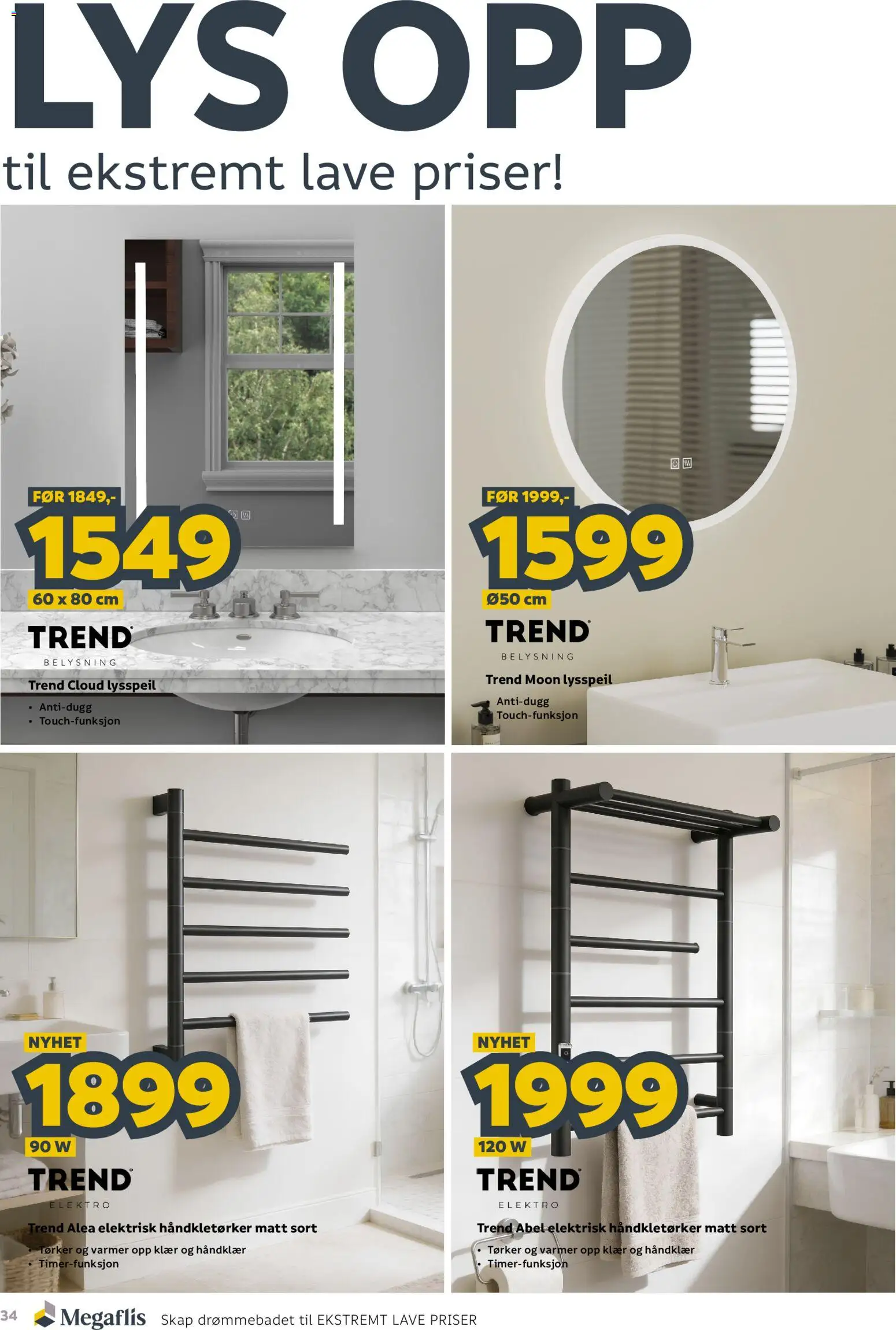 {H1} | Side: 34 | Produkter: Klær, Belysning, Lys, Håndklær