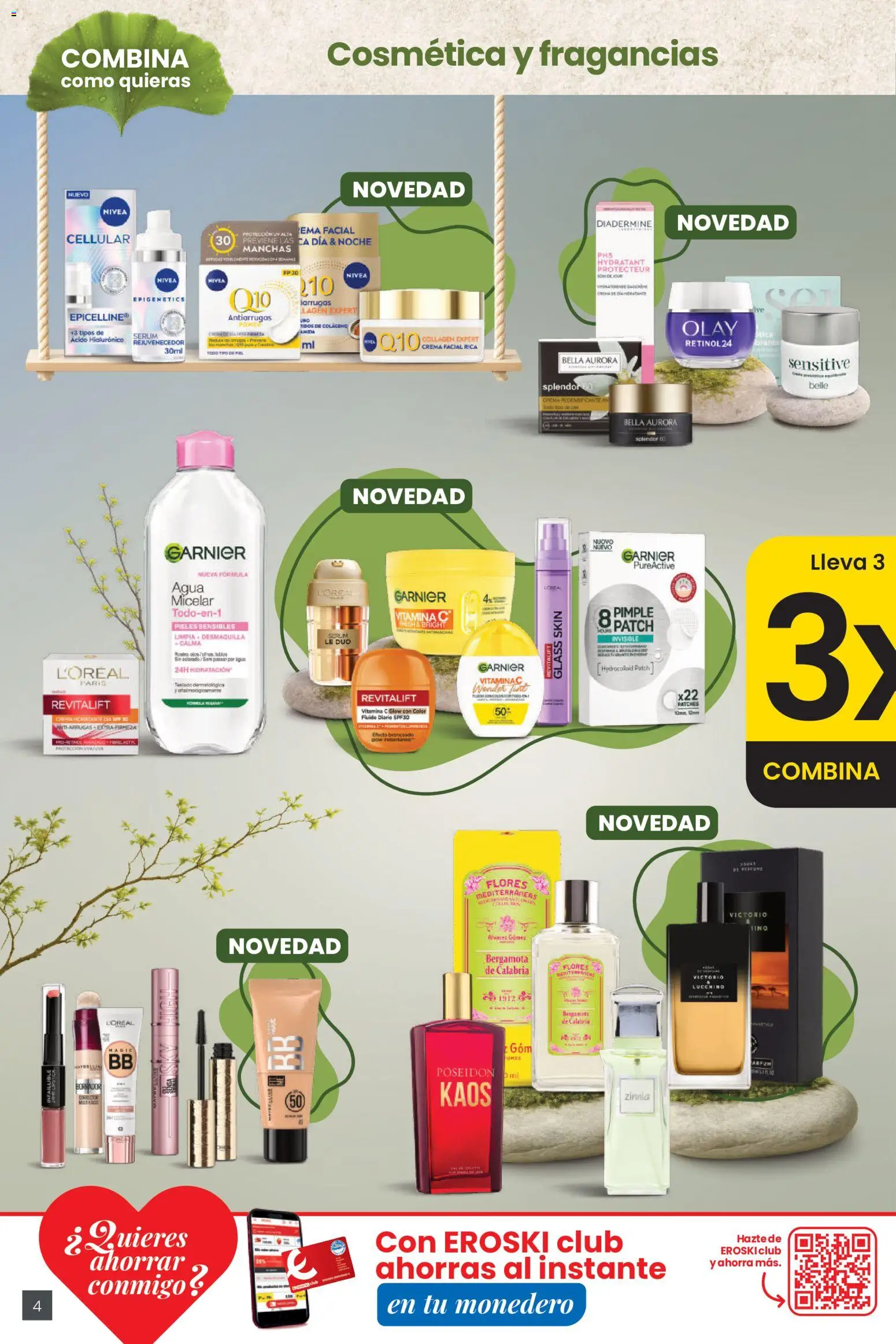 Eroski 3x2 En toda la perfumería y la parafarmacia │ válido desde el 30.04.2026 | Página: 4