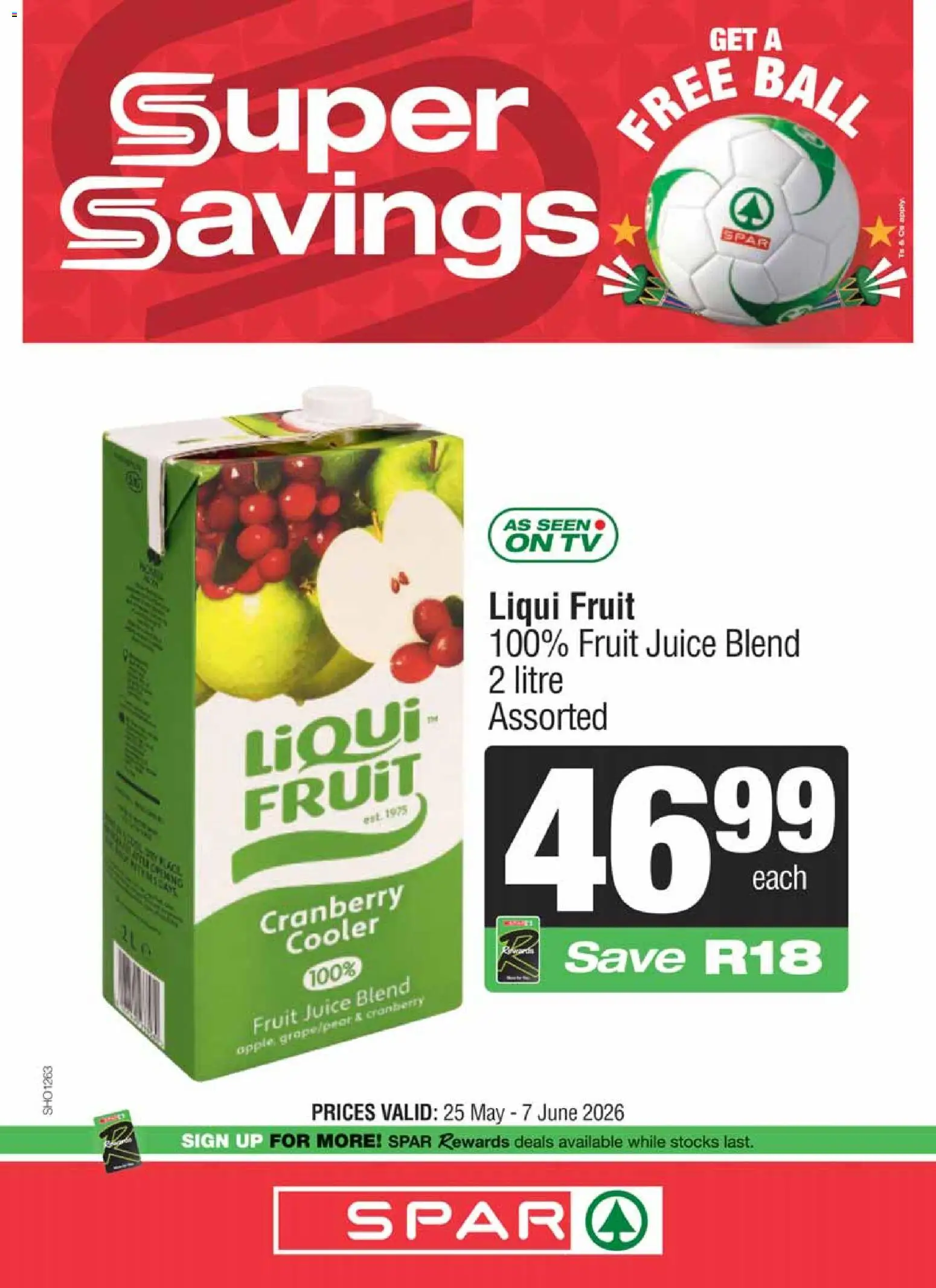 New Superspar catalogue – valid from 25.05.2026 | Page: 11 | Products: TV, Cooler, Juice, Fruit