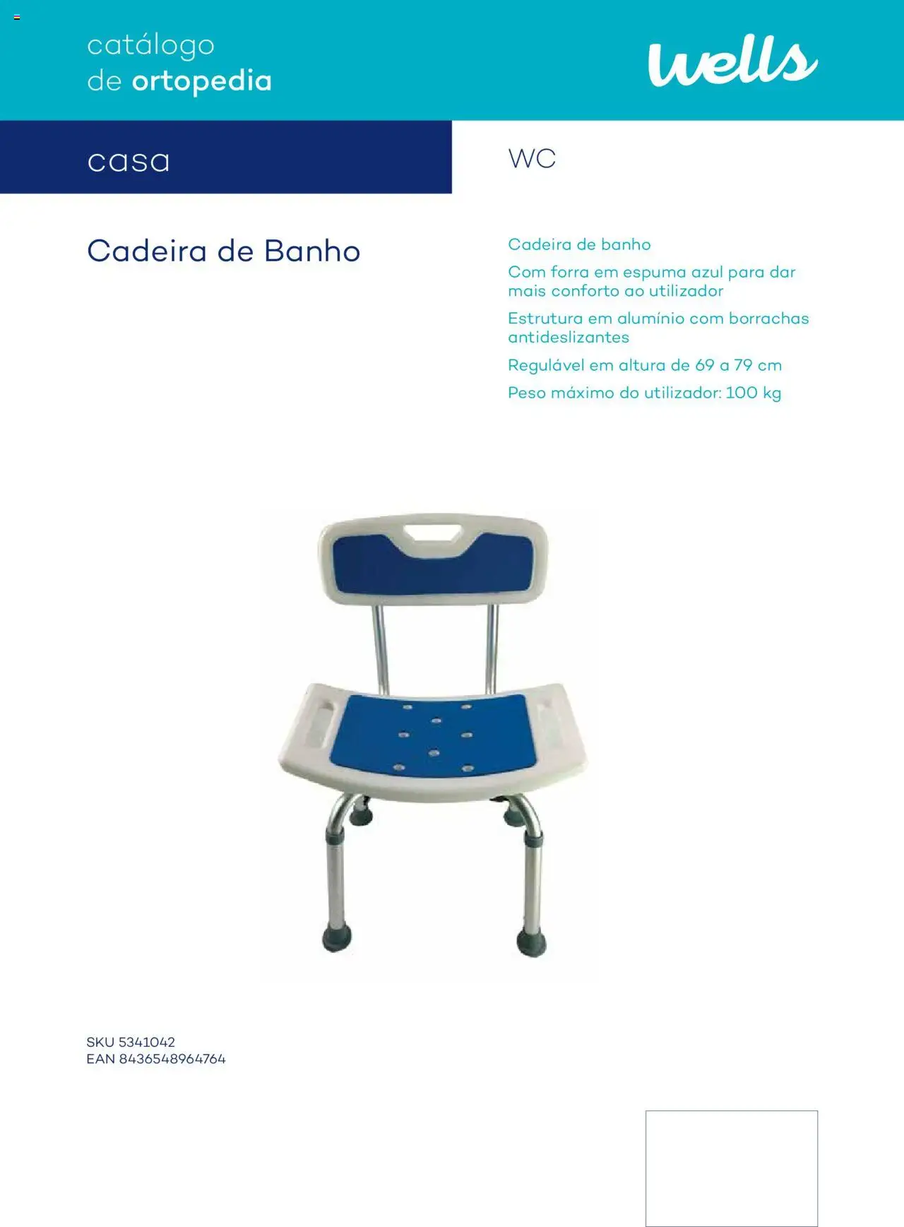 Well’s Catálogo de Ortopedia │ válido de 12/02/2024 | Página: 133 | Produtos: Cadeira, Banho