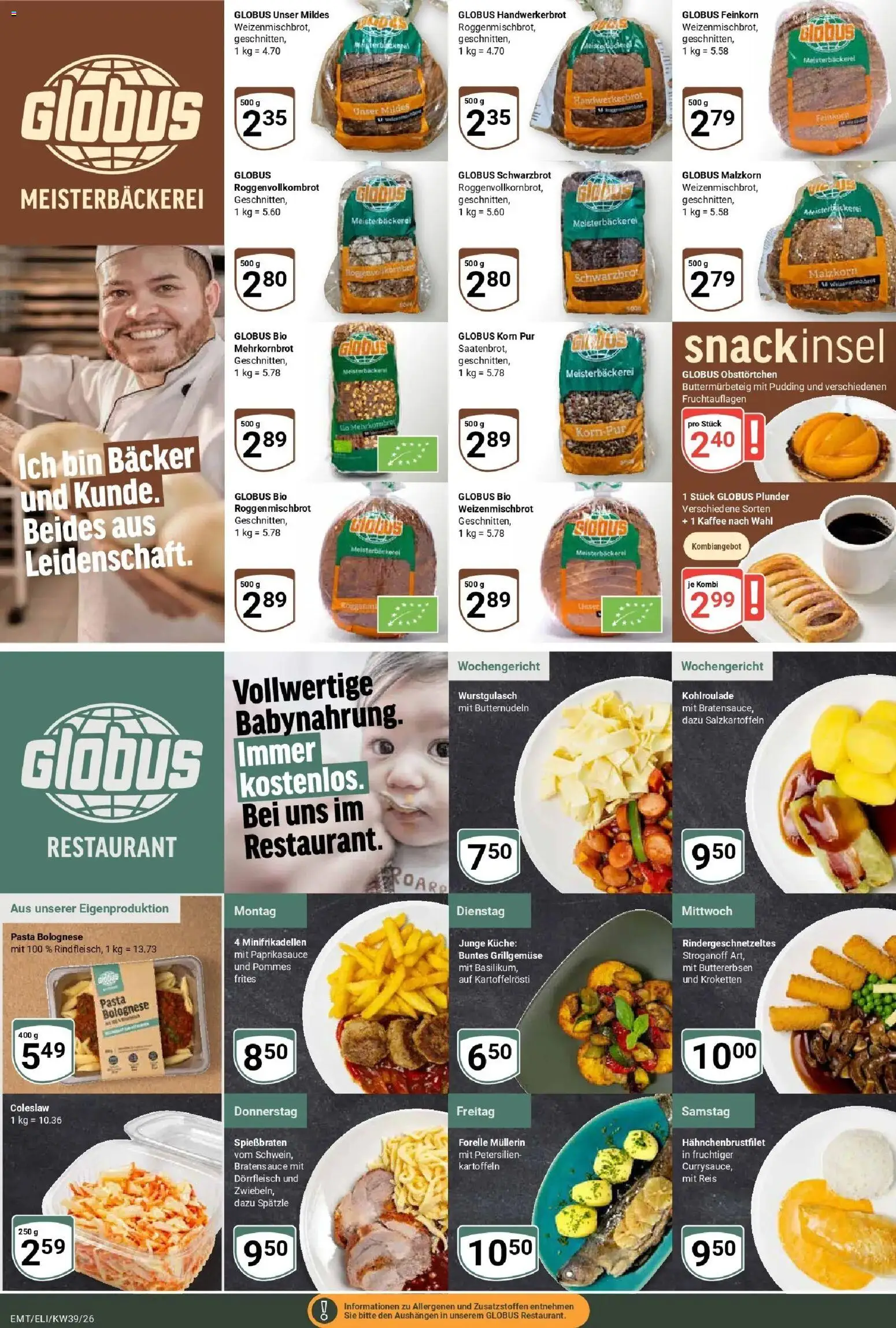 Globus Prospekt Mittelhausen (ab 21.09.2026) » Angebote online | Seite: 9 | Produkte: Pommes, Küche, Kartoffeln, Reis
