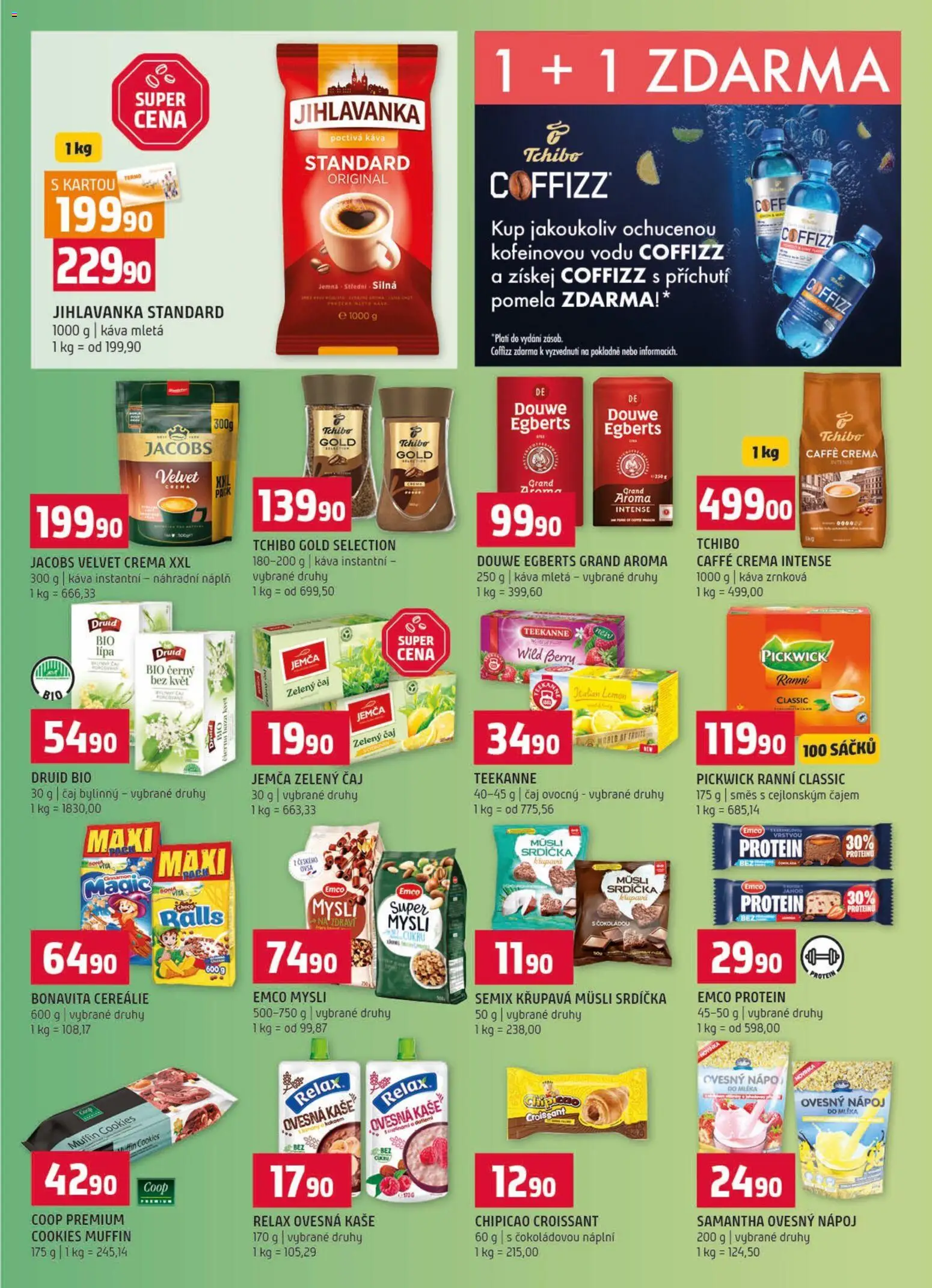 Terno leták od 19.08.2026 | Strana: 9 | Produkty: Jihlavanka, Jacobs, Kaše, Mysli