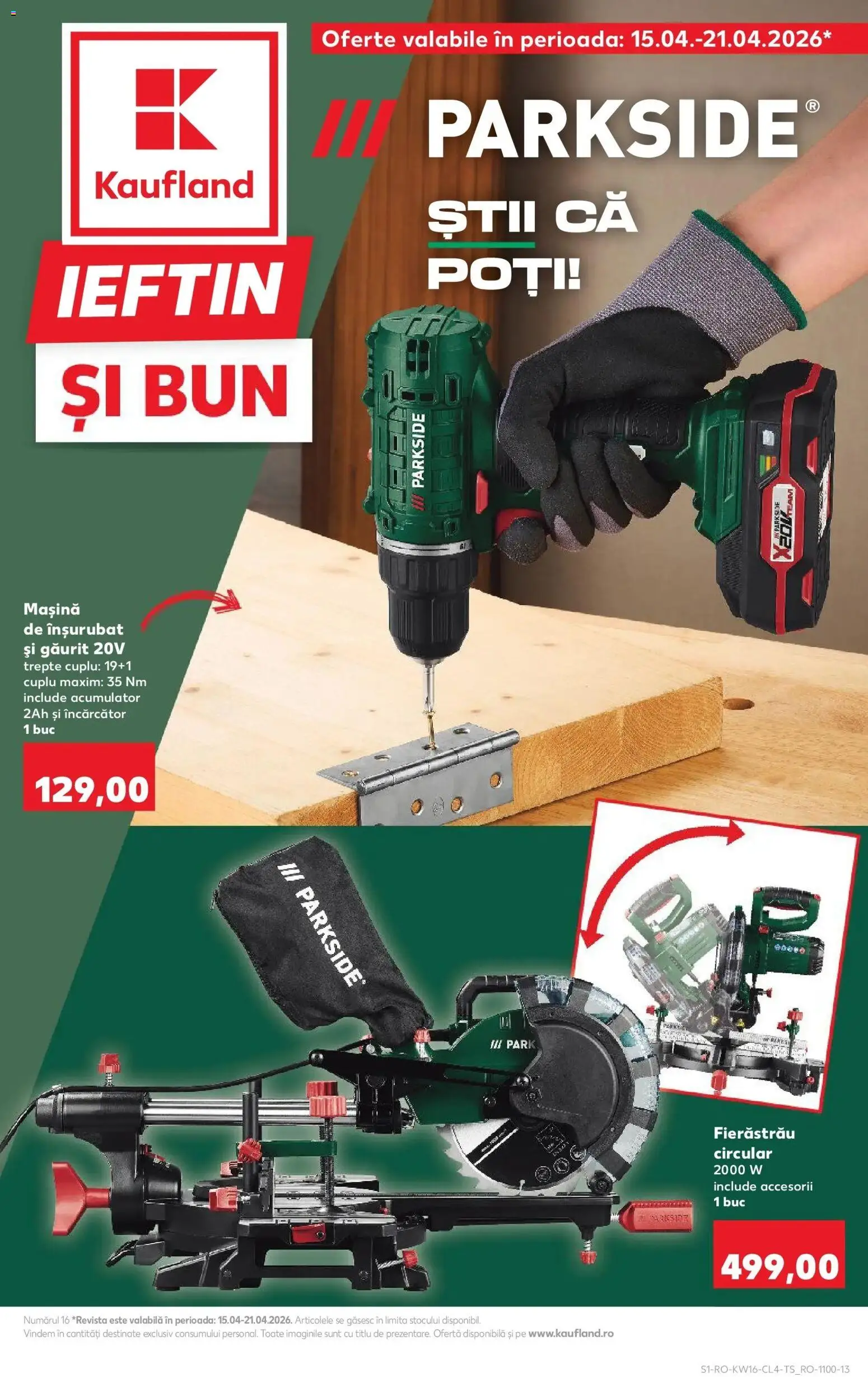Noul catalog Kaufland – valabil de la 15.04.2026 | Pagină: 1 | Produse: Încărcător