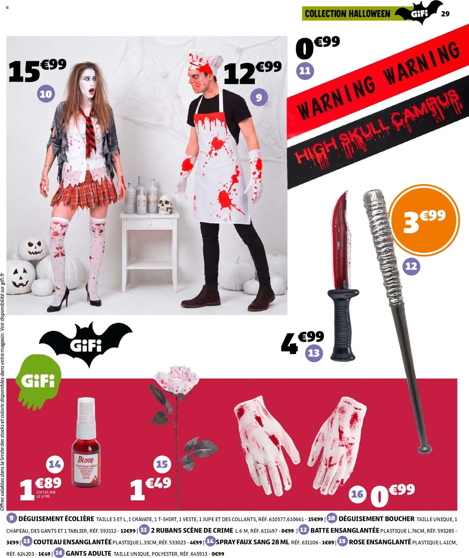 {H1} | Page: 29 | Produits: Deguisement, Jupe, Gants