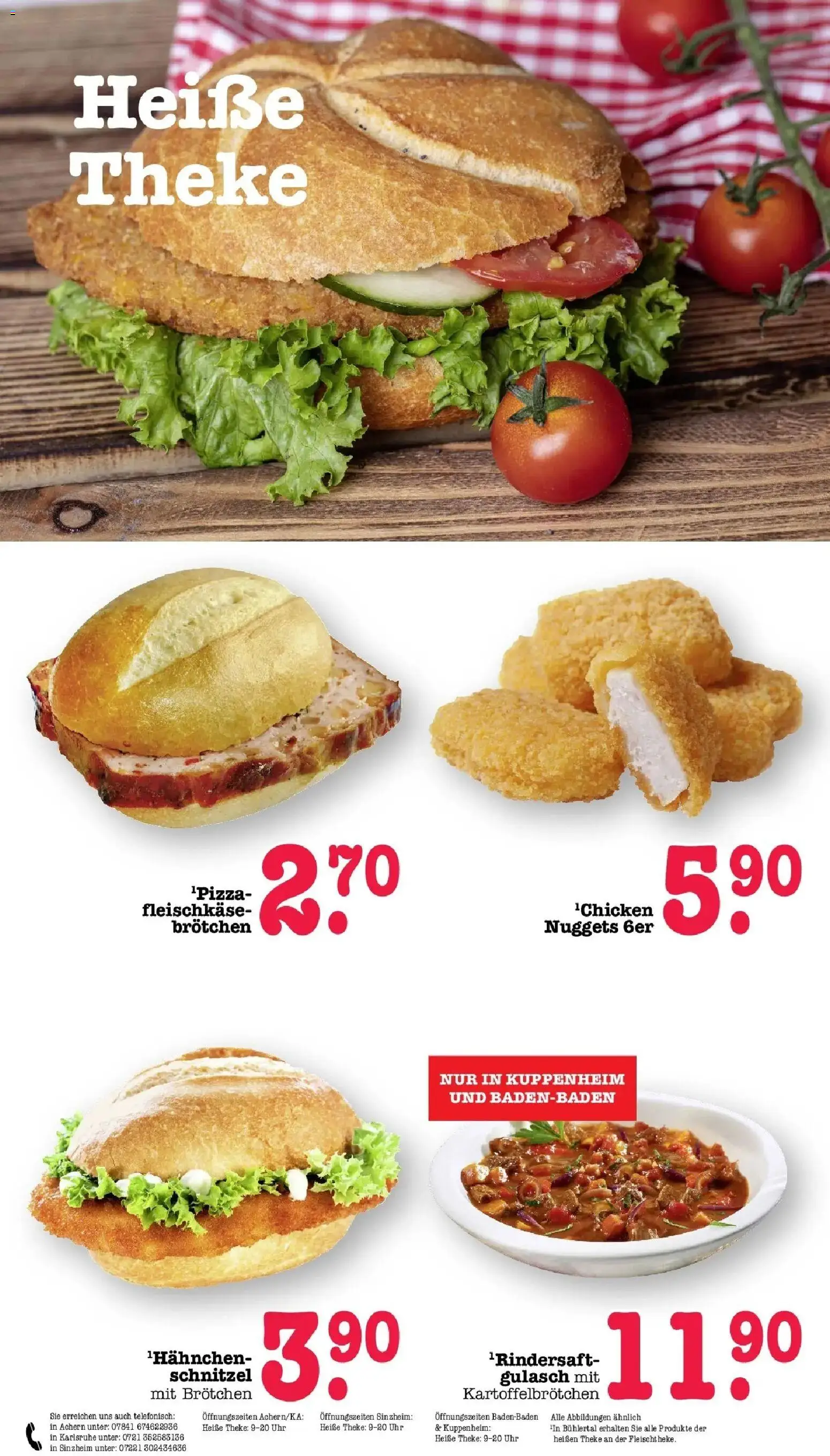 Edeka prospekt Bühlertal – gültig ab 22.06.2026 | Seite: 15 | Produkte: Theke, Schnitzel, Gulasch, Uhr