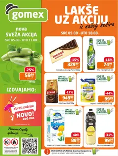 Gomex katalog - pregled Gomex kataloga - važi od 05.08.2026
