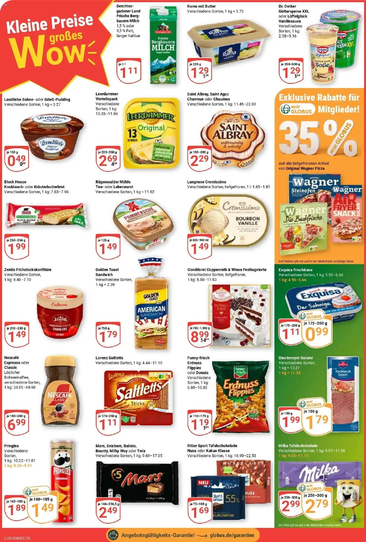 Globus Prospekt Ludwigshafen-Oggersheim (ab 12.10.2026) » Angebote online | Seite: 2 | Produkte: Milka, Leerdammer, Mars, Bourbon