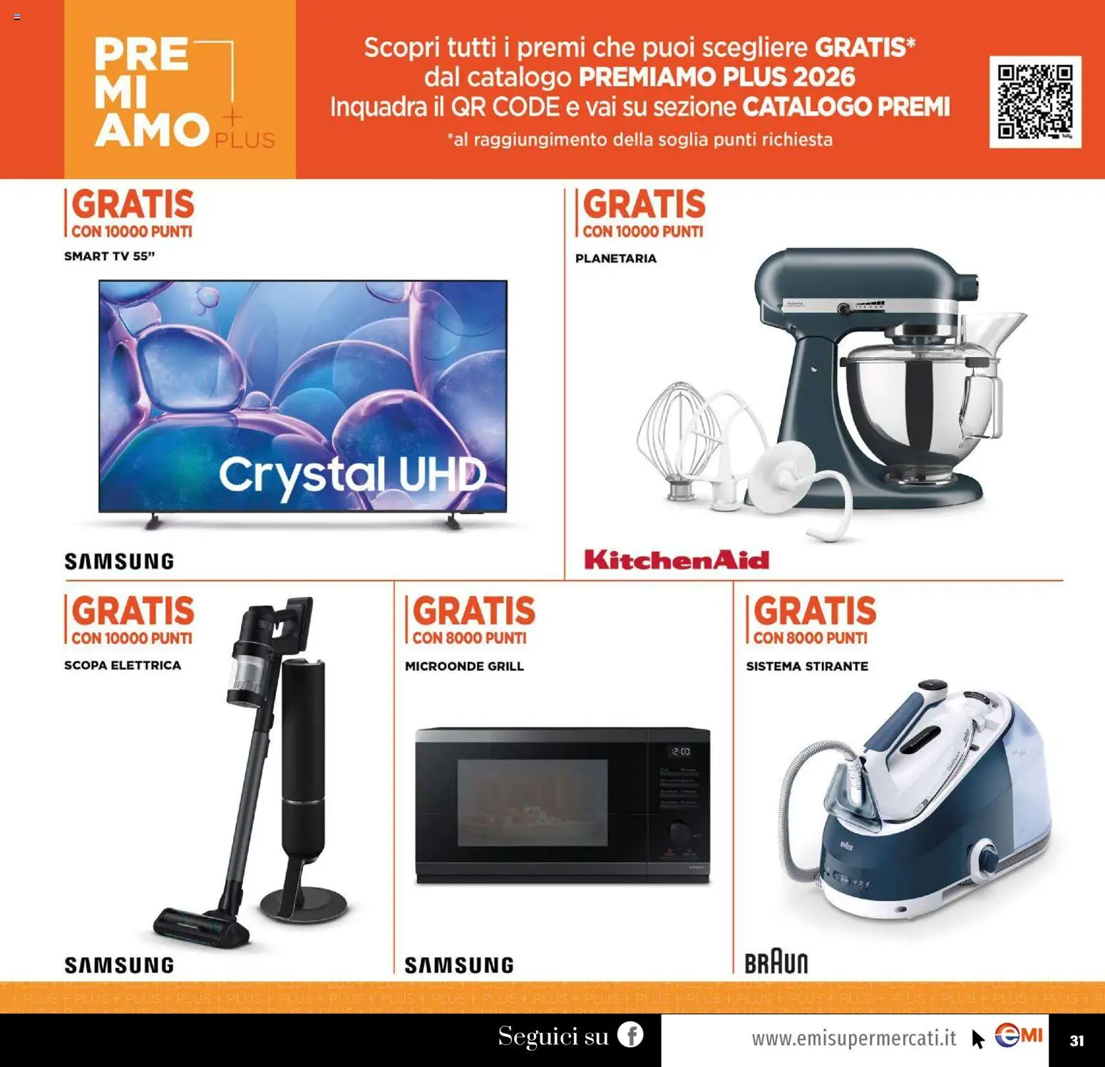Volantino EMI del 07.05.2026 | Pagina: 31 | Prodotti: Scopa elettrica, Microonde, Scopa, TV