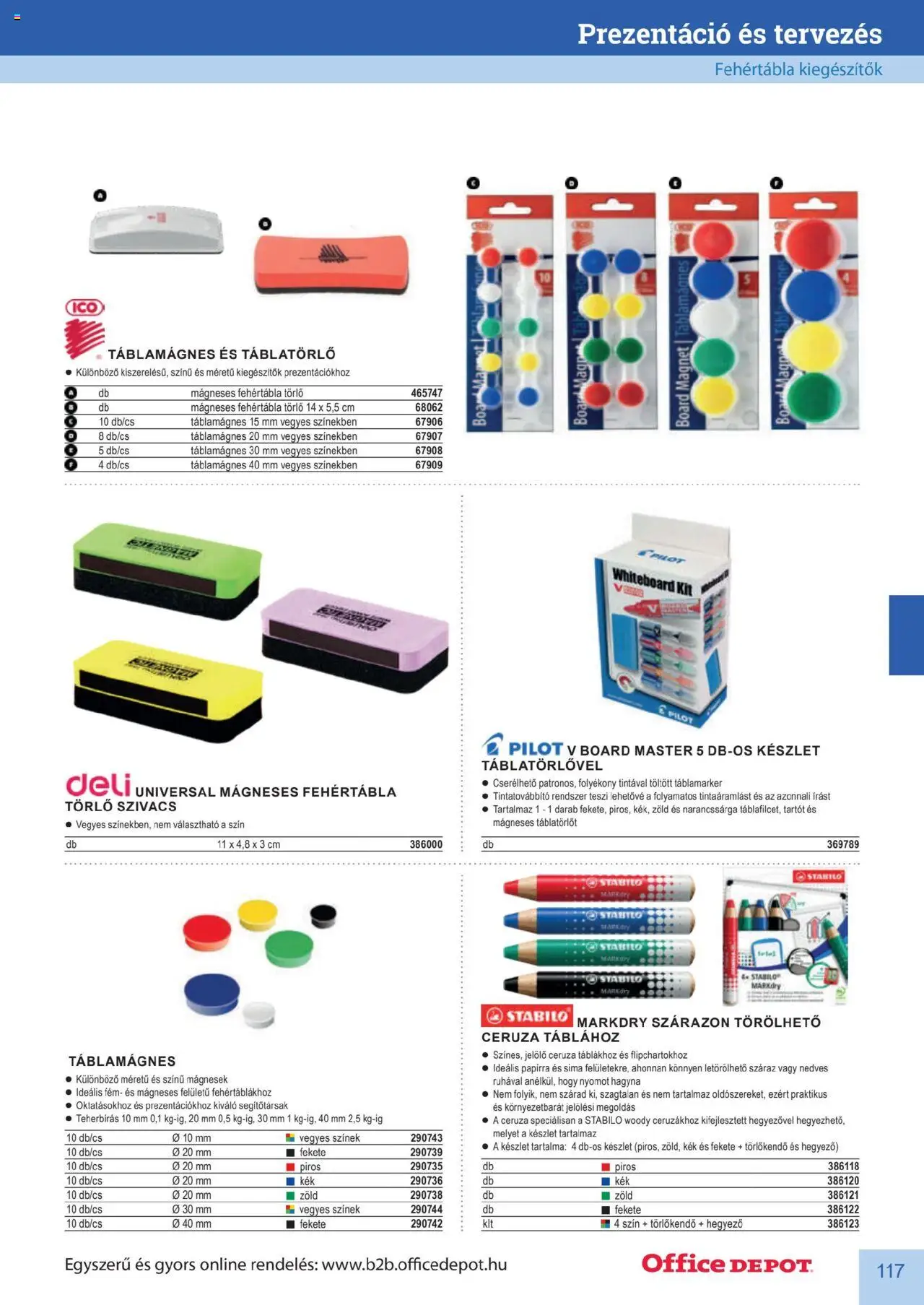 Office Depot akciós ujság - amely érvényes a következő dátumtól: 2025.04.10. | Oldal: 117 | Termékek: Ceruza, Törlőkendő
