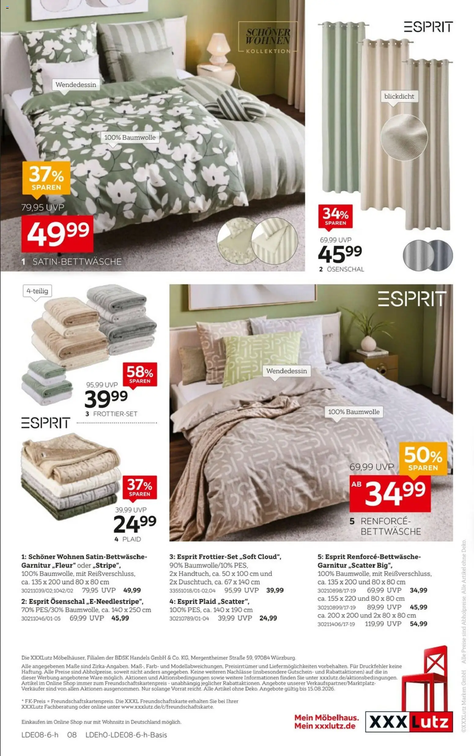 XXXLutz Wohnaccessoires – gültig ab 01.08.2026 | Seite: 18 | Produkte: Bettwäsche