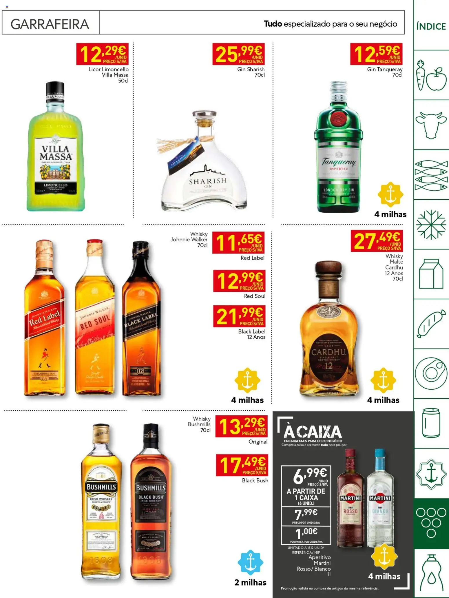 Recheio folheto Horeca │ válido de 20/10/2026 | Página: 25 | Produtos: Martini, Limoncello, Caixa, Massa