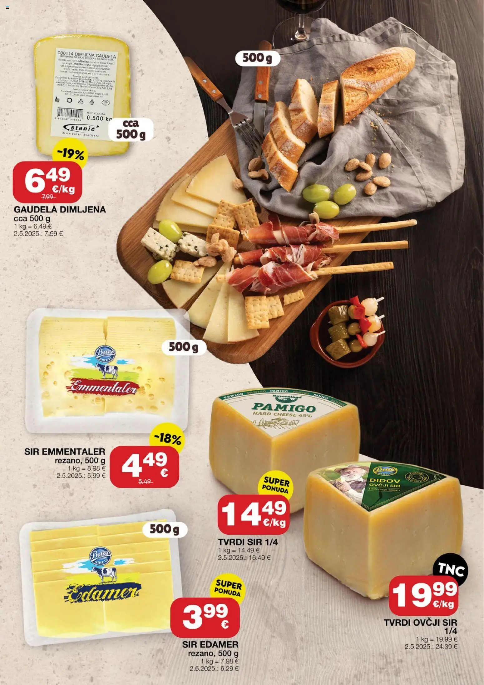 Stanić Diskont katalog | vrijedi od 23.07.2026 | Stranica: 3 | Proizvodi: Sir, Sol, Tvrdi sir