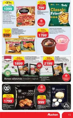 VALDOR GYORSFAGYASZTOTT PANIROZOTT CSIRKEMELL CHEDDAR SAJJTAL TÖLTVE, 640 g, 5623 Ft/kg, 3436 Ft/kg - amely érvényes a következő dátumtól: 2026.08.27. | Oldal: 15