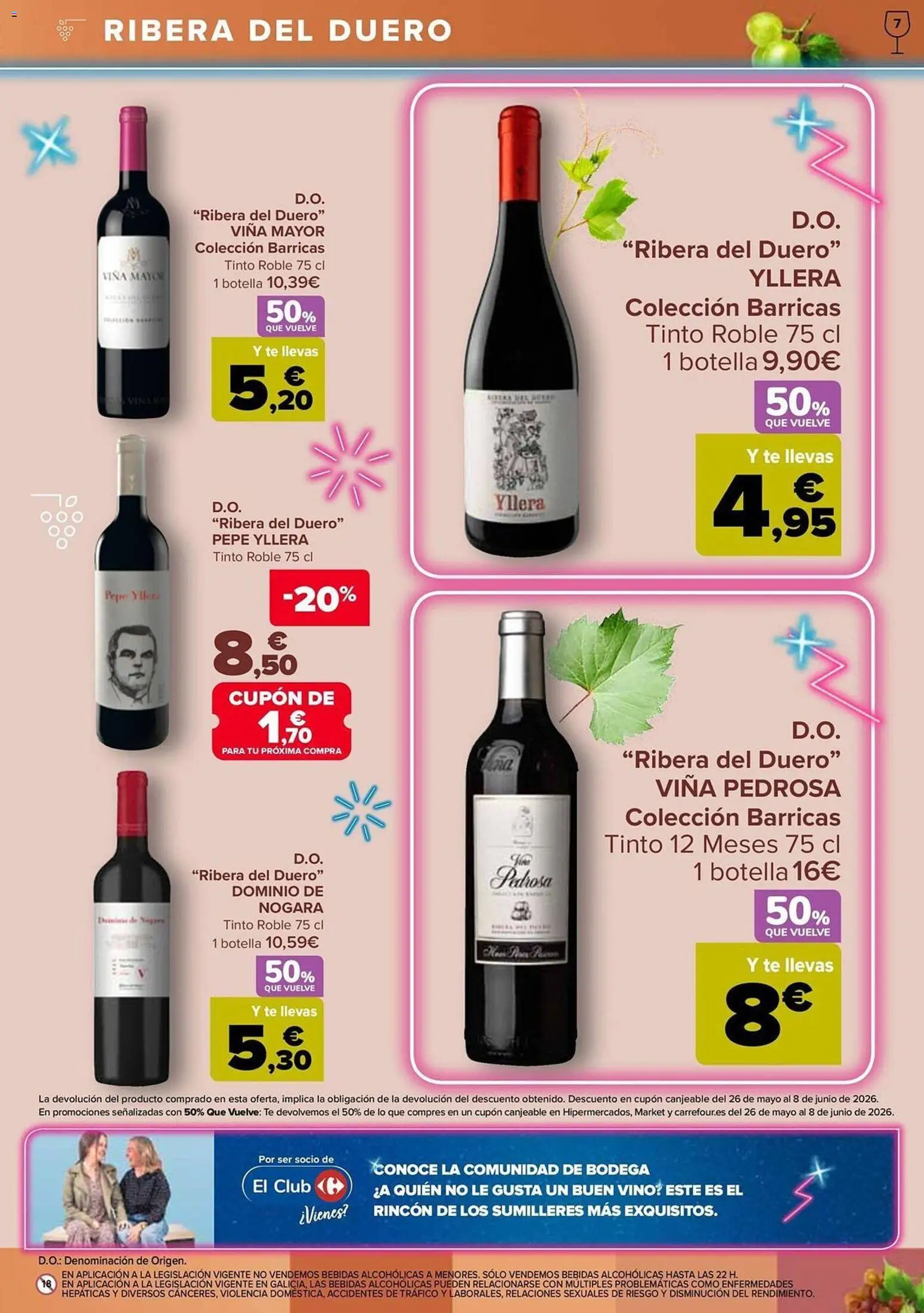 Carrefour Vinos │ válido desde el 12.05.2026 | Página: 7 | Productos: Vino, Té