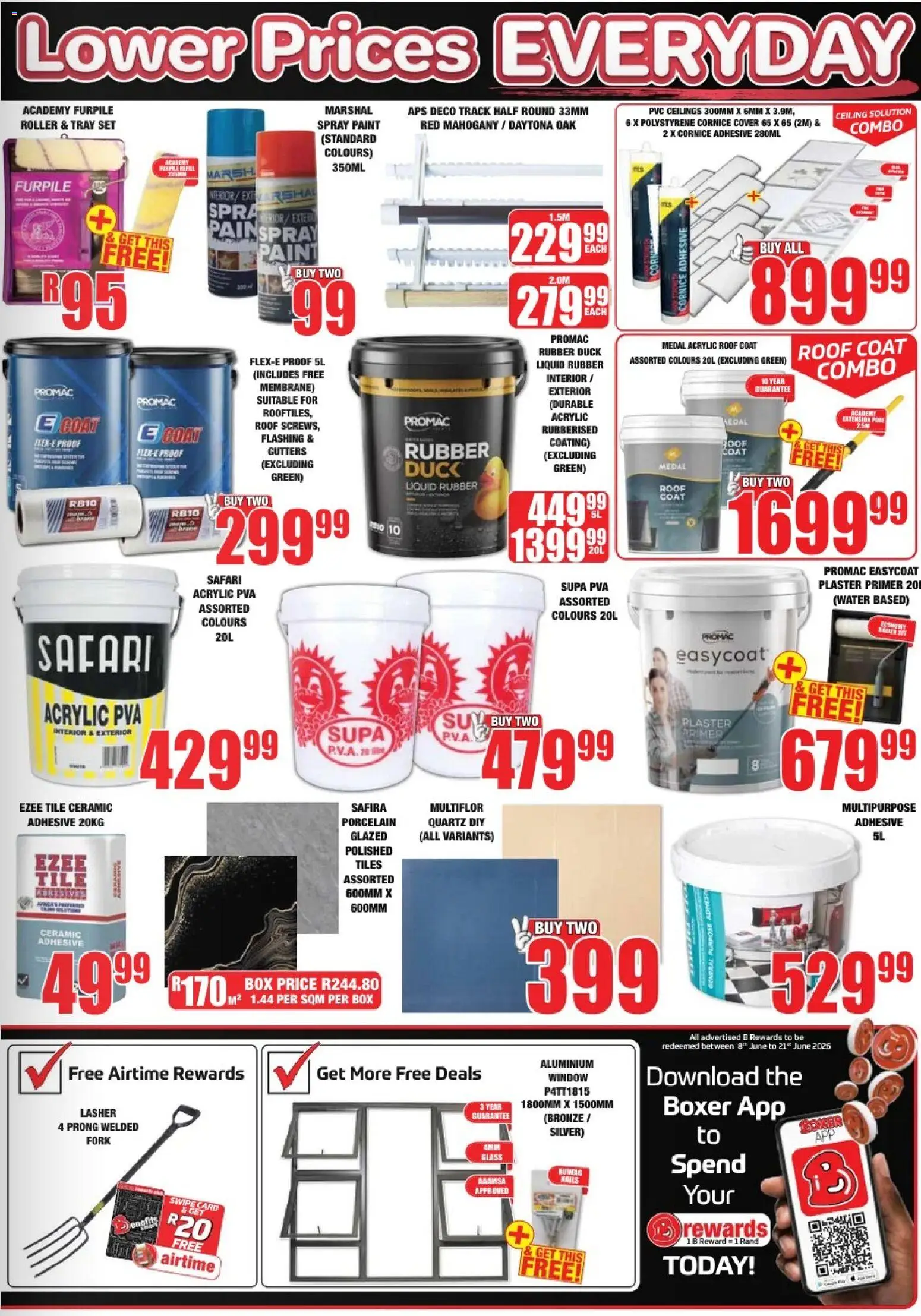 New Boxer catalogue – valid from 25.05.2026 | Page: 3 | Products: Coat, Tray, Paint, Adhesive